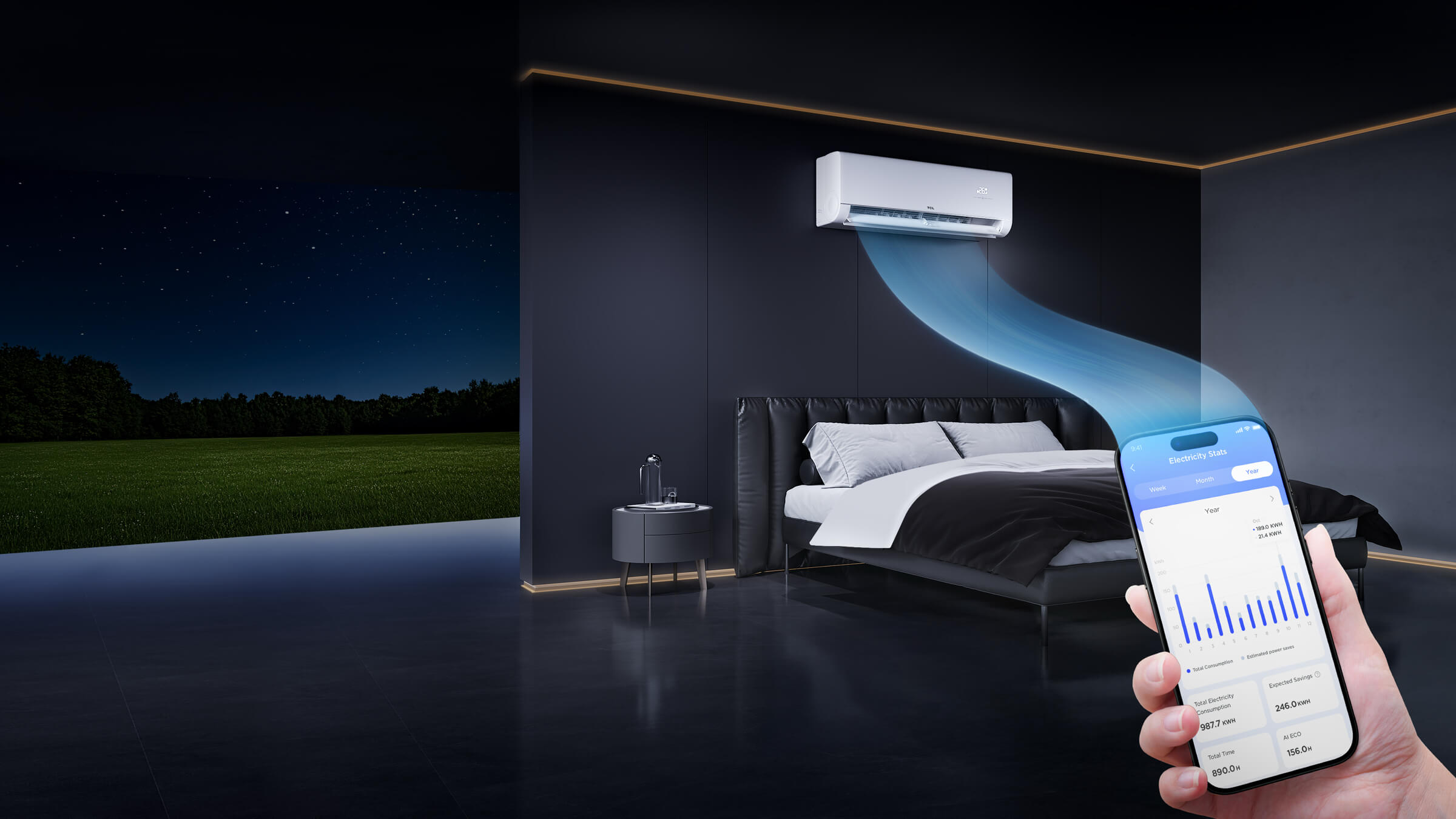 TCL HOME APP Electricity Consumption Monitoring