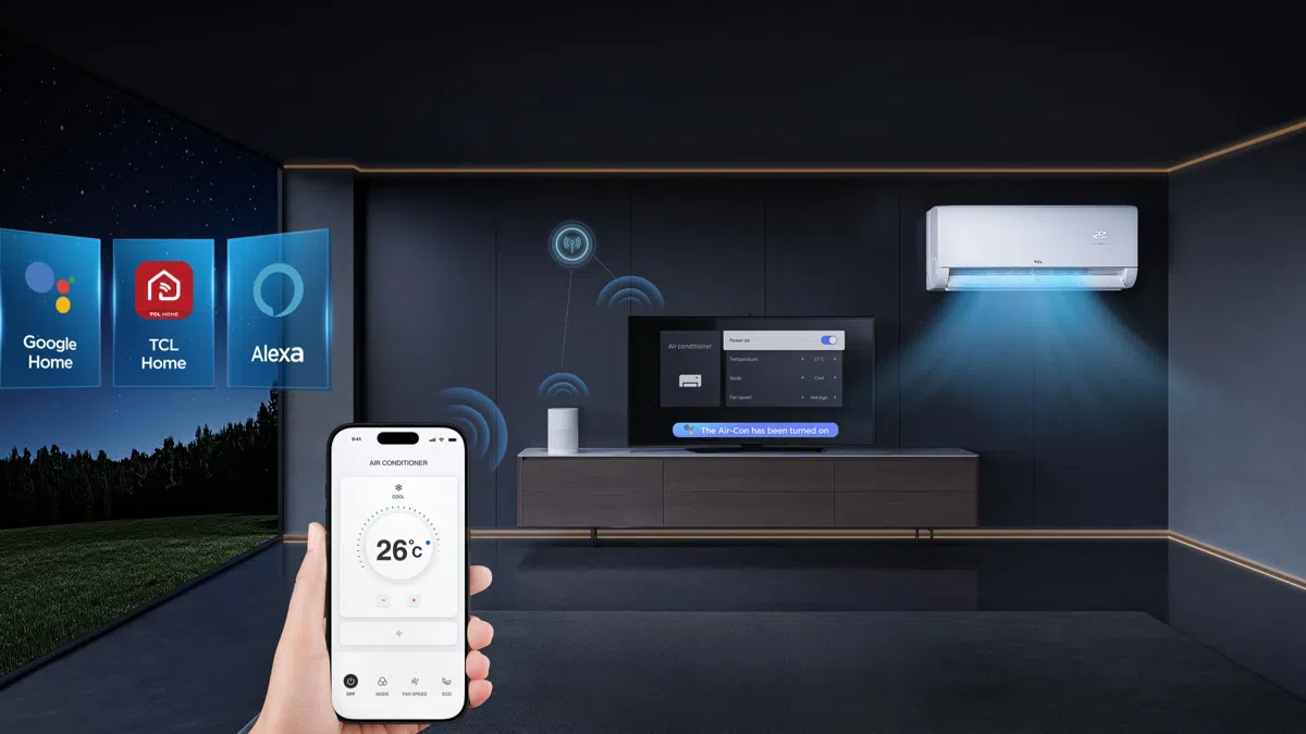 Novo ar-condicionado da TCL usa IA e comandos de voz que funcionam offline