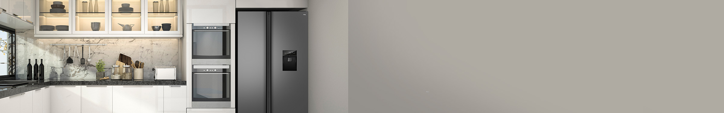 631L Side by Side fridge