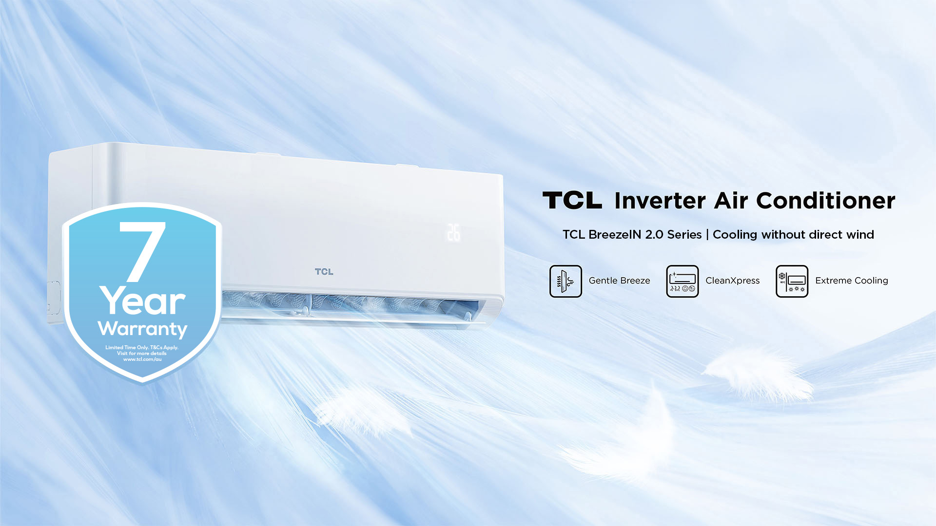 7 year warranty on air conditioners from TCL Australia
