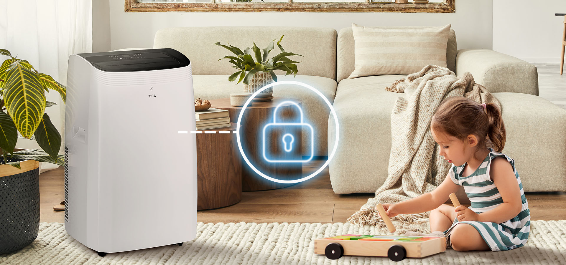 child lock compatible portable air conditioner from TCL Australia