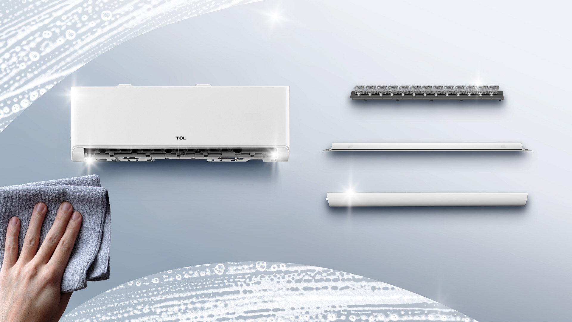 Air conditioner designed for easy cleaning from TCL Australia