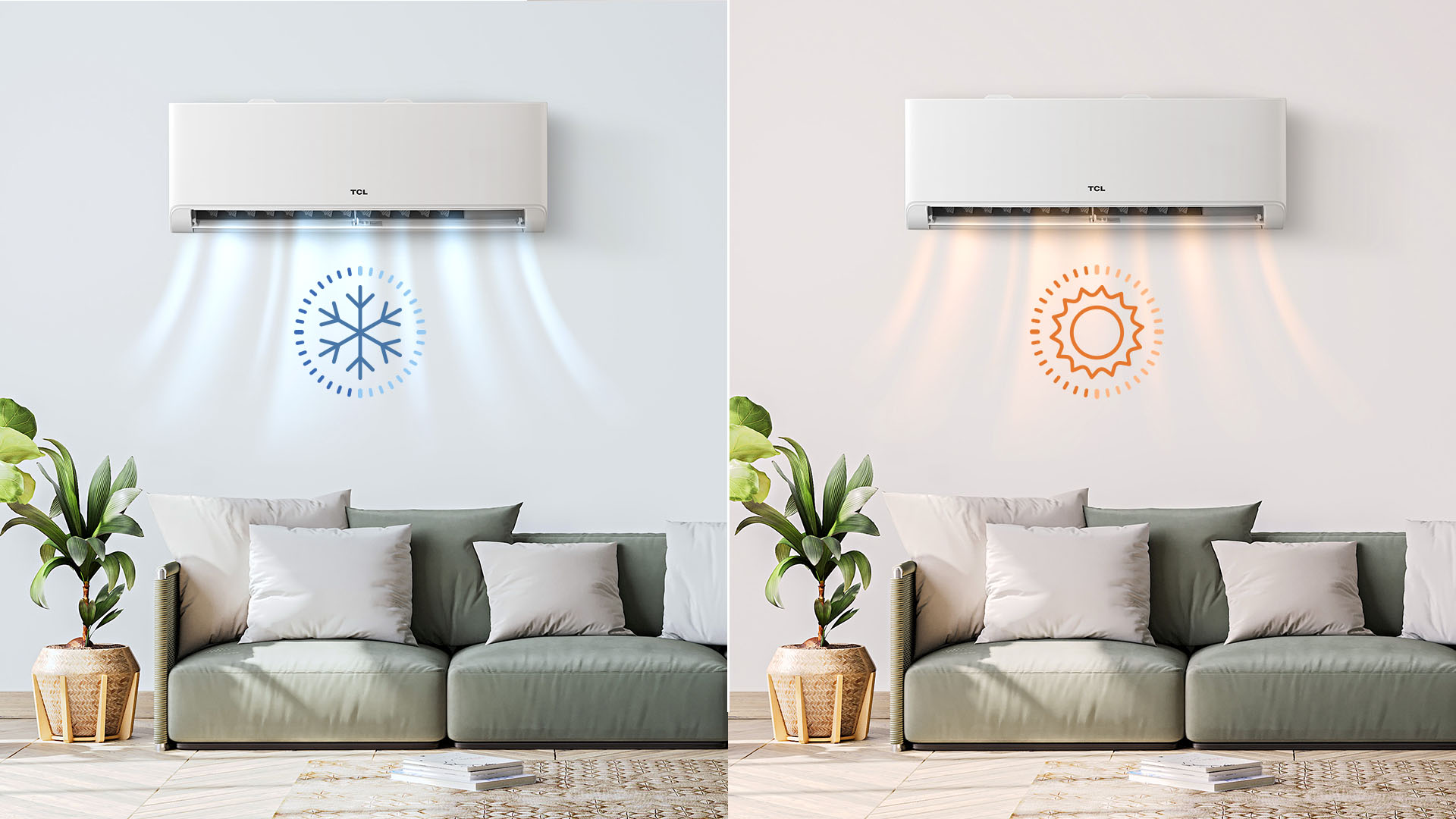 Fast boost for rapid heating and cooling on start up with TCL air conditioners