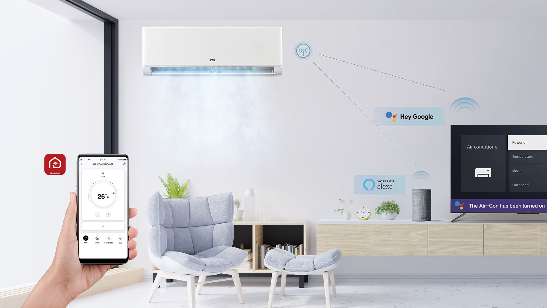 smart connectivity from TCL air conditioners Australia