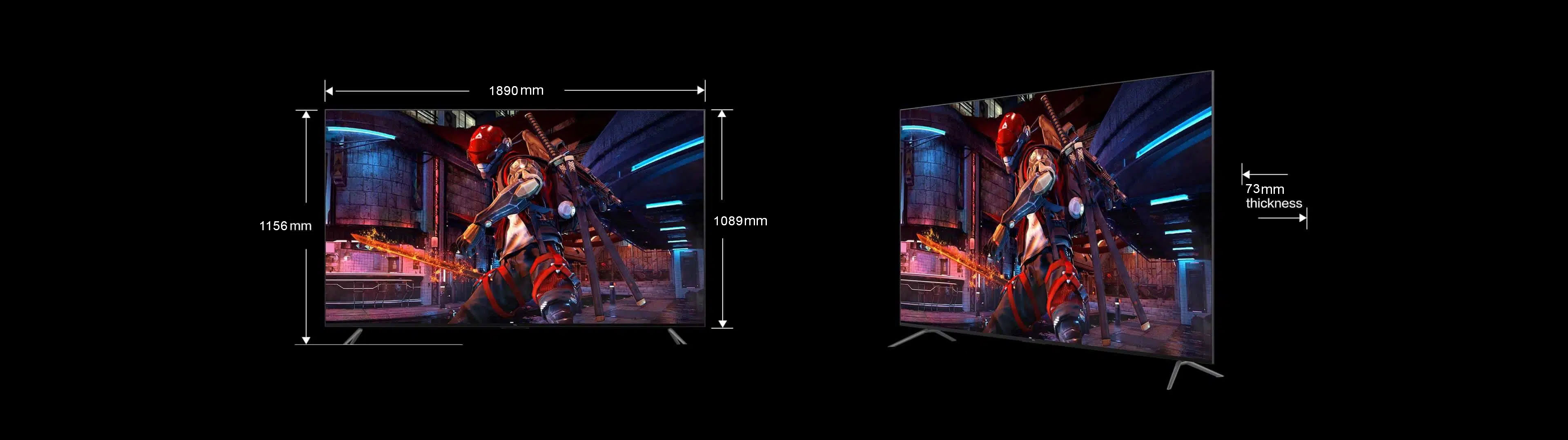 TCL C745 QLED TV 85''size