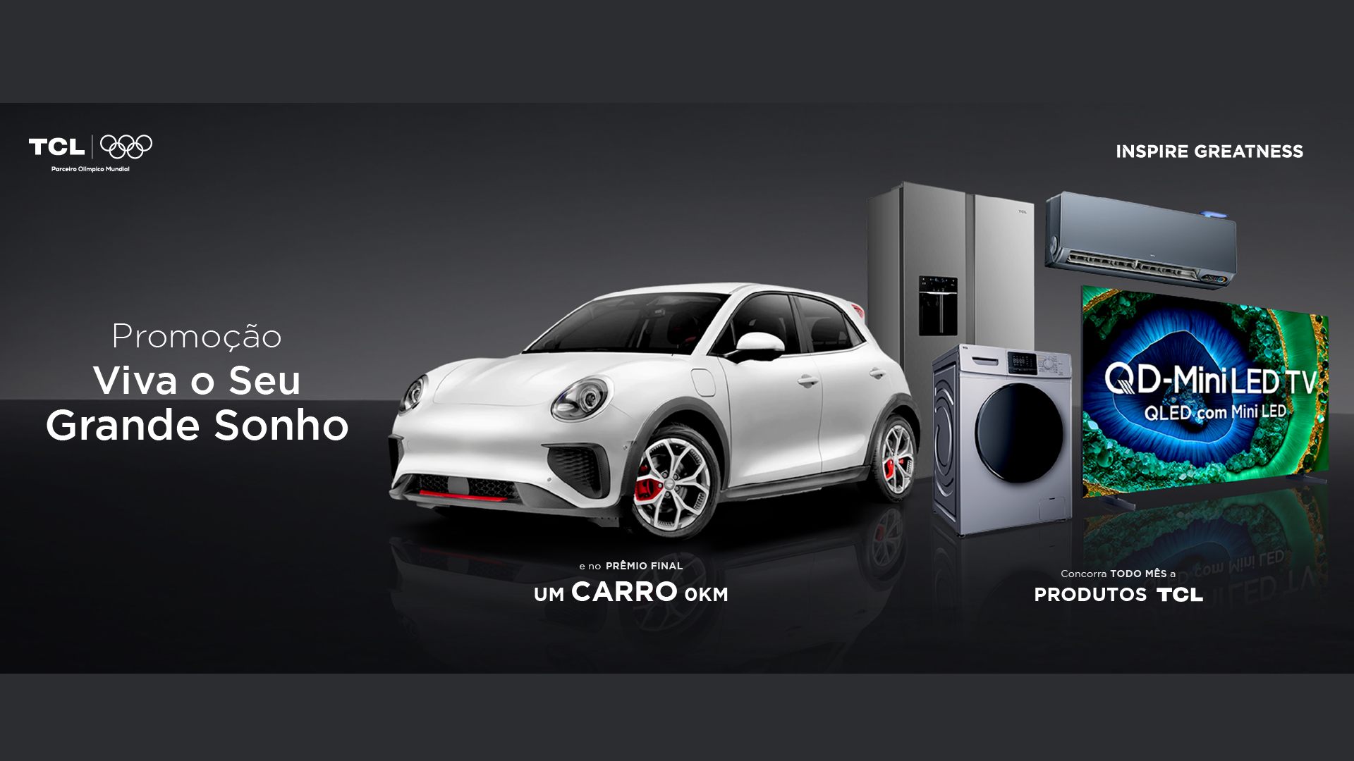 TCL lança promoção “Viva Seu Grande Sonho” com prêmio de R$ 200 mil e sorteios mensais de produtos