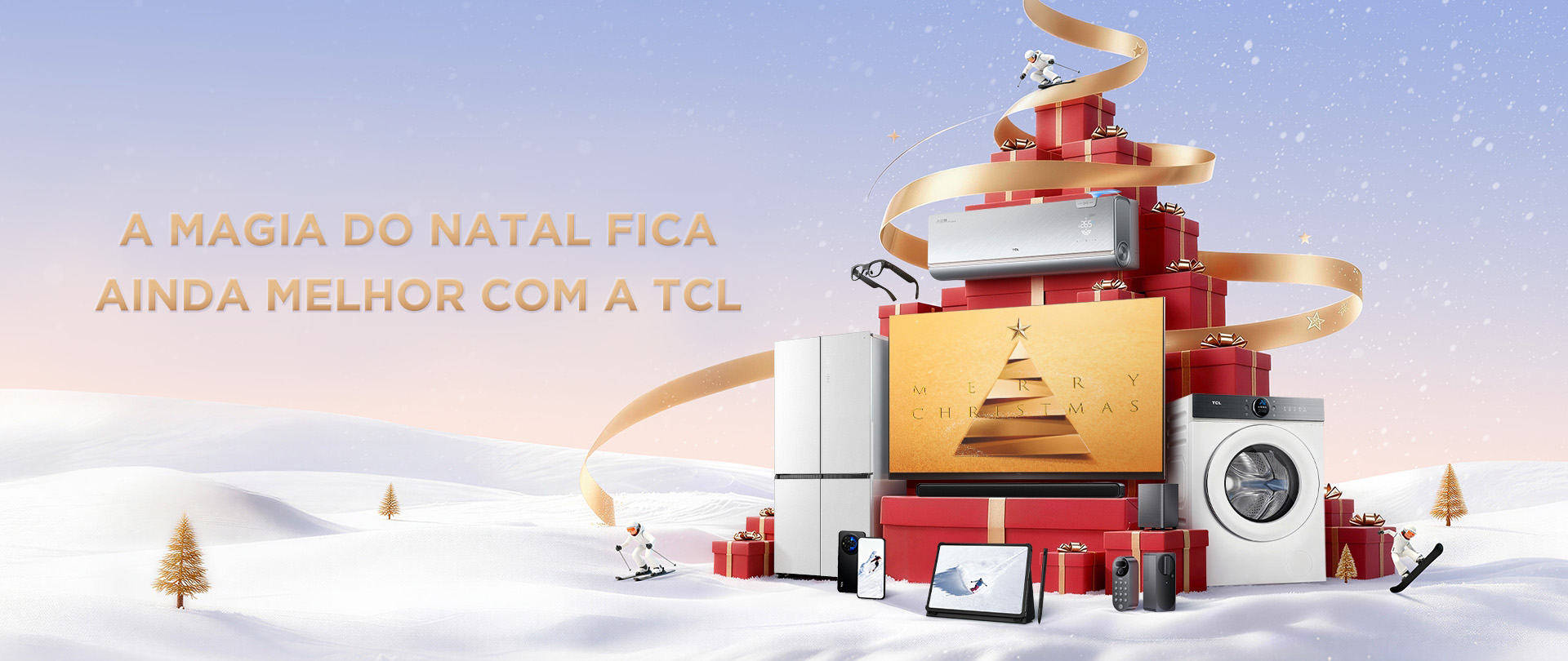 <h1 style="color: rgb(219,176,127); text-align: left;"><span style="font-size: 36px;">A MAGIA DO NATAL<br>FICA AINDA MELHOR<br>COM A TCL</span></h1>