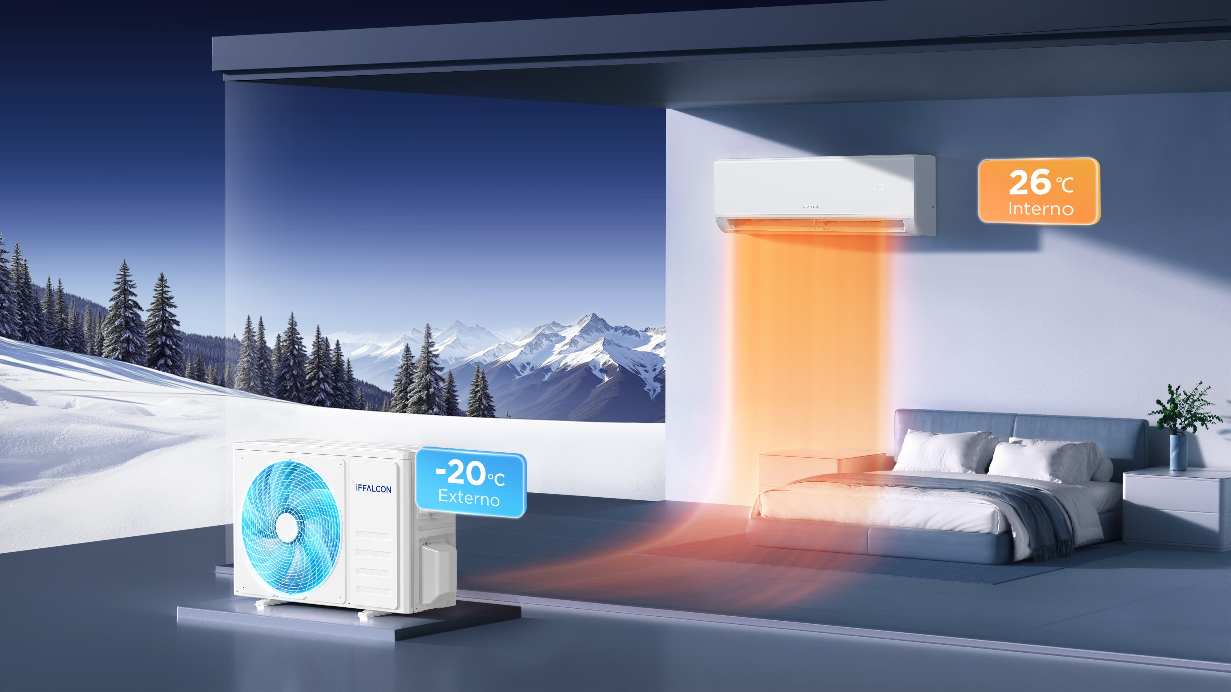 TCL SaveIN AI Air Conditioner Stable Operation at -20 ℃ Low Ambient Temperature