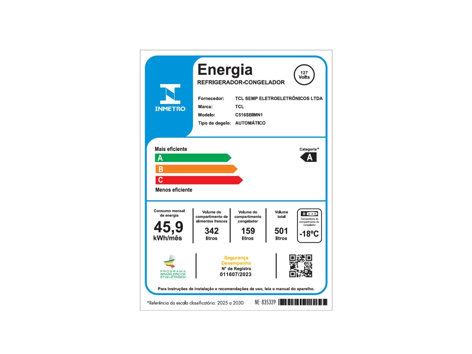 Refrigrator-C516SBIMN1 Geladeira Side By Side C516SBIMN1 | TCL