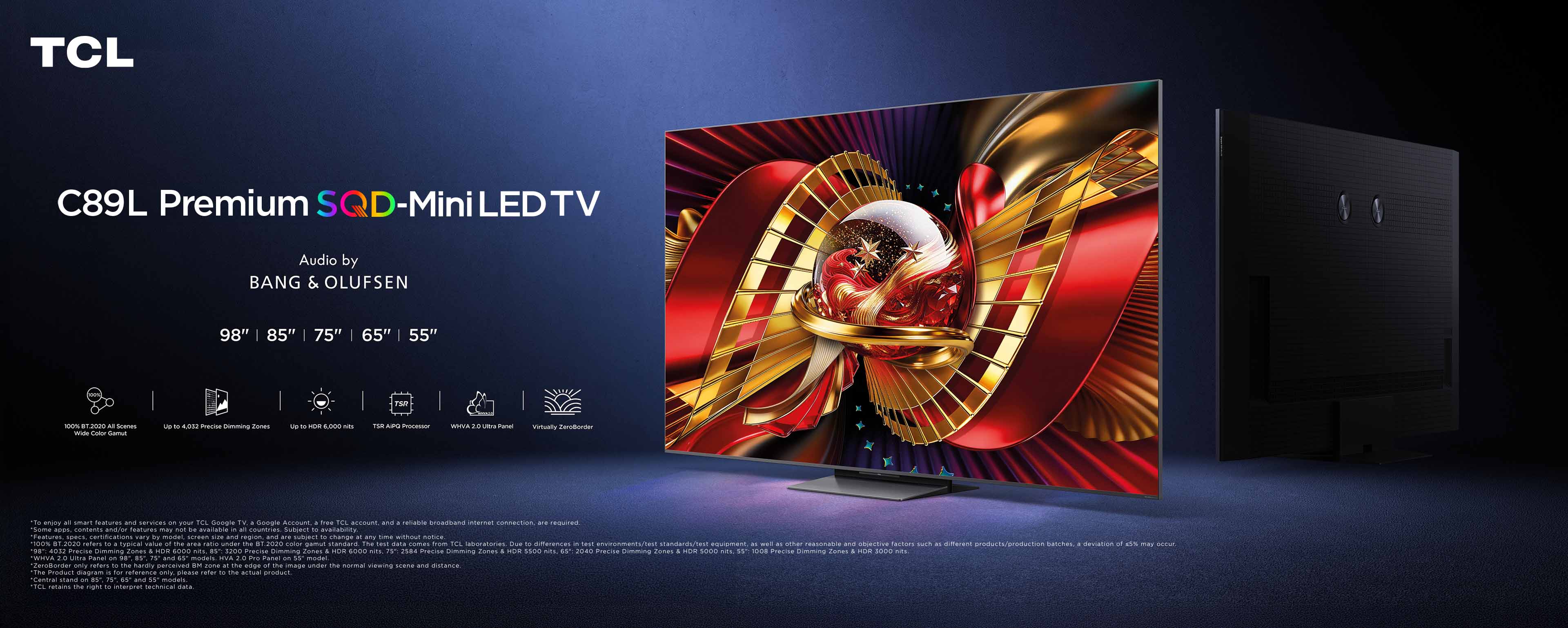 乐竟体育 X11L Premium SQD-MiniLED TV's Key Banner