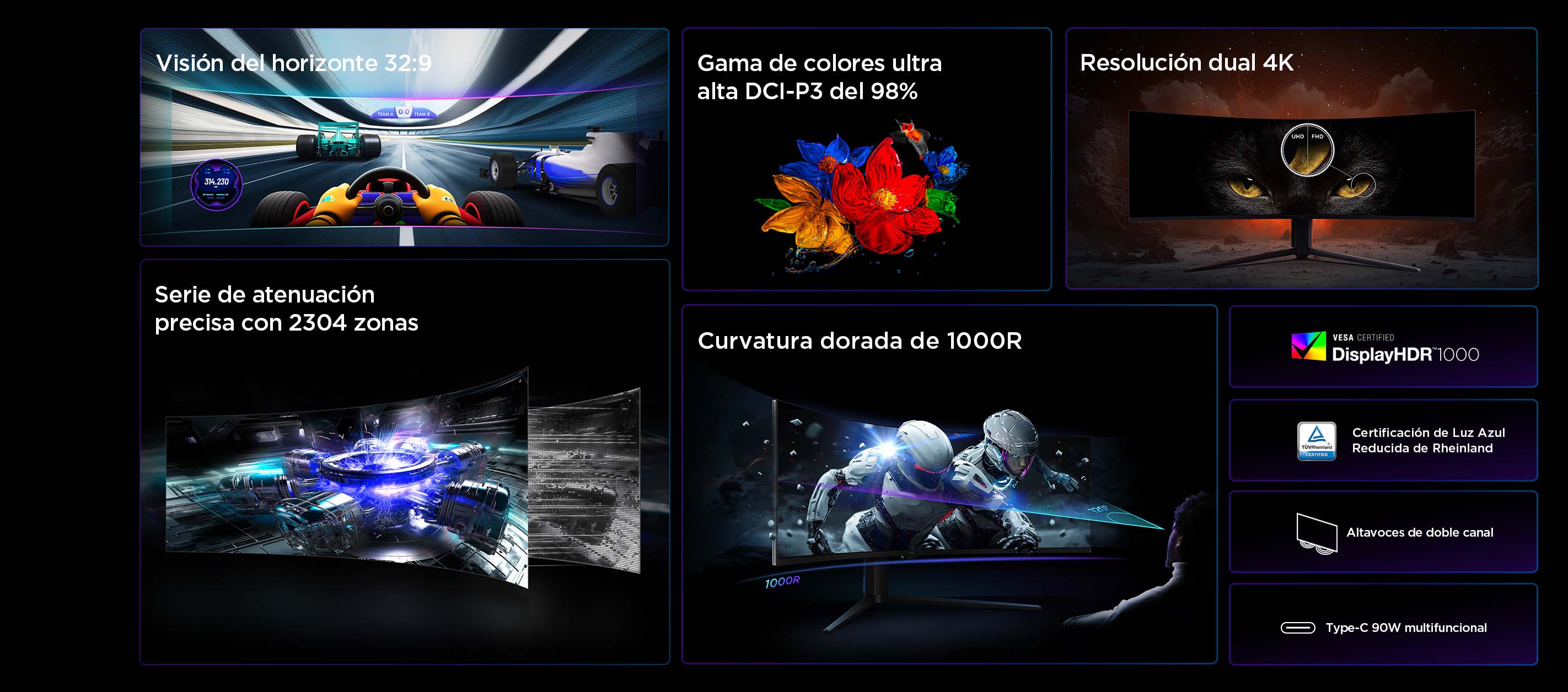 TCL 57R94 HDR Professional Monitor Features