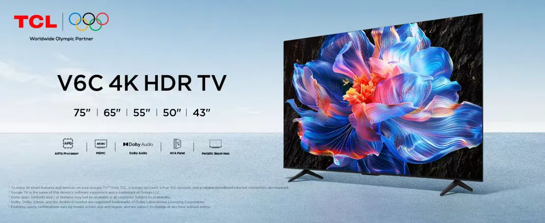 TCL 75V6C 75 Inch 4K UHD Smart TV