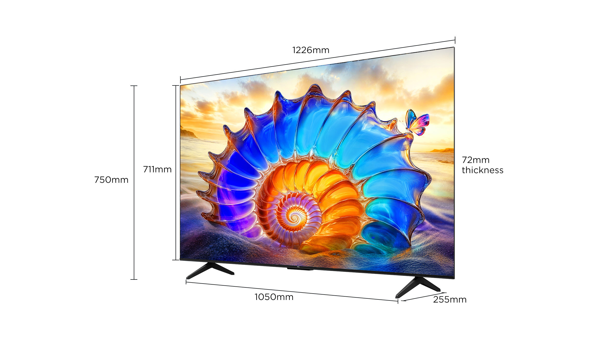 55 inch TCL P6K 4K HDR TV