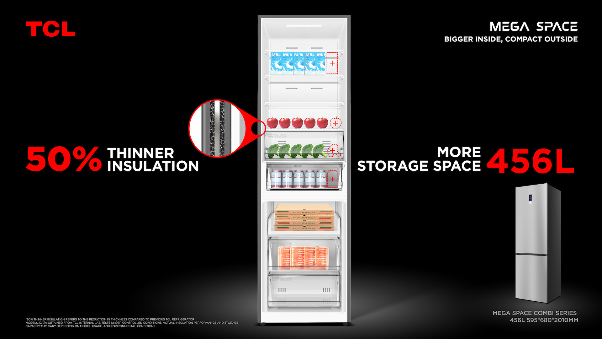Preserve more freshness with TCL's innovative fridge