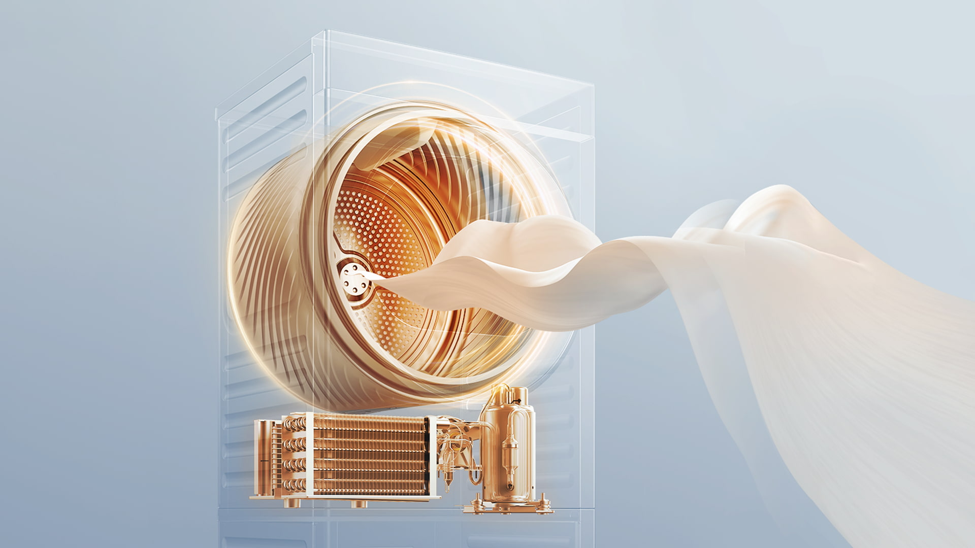 TCL washing machine with Eco Heat Pump