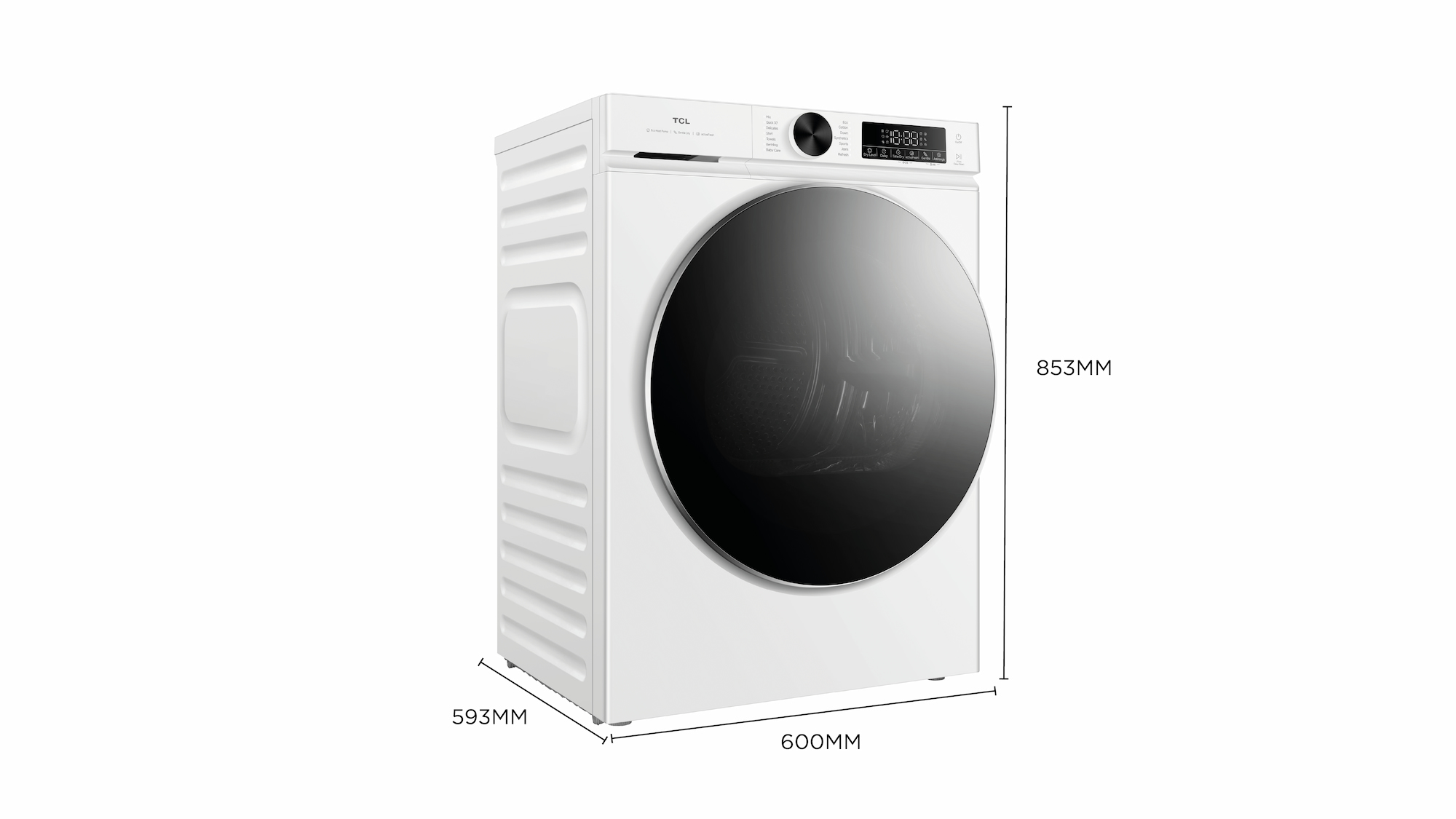 TCL Dryer's dimension