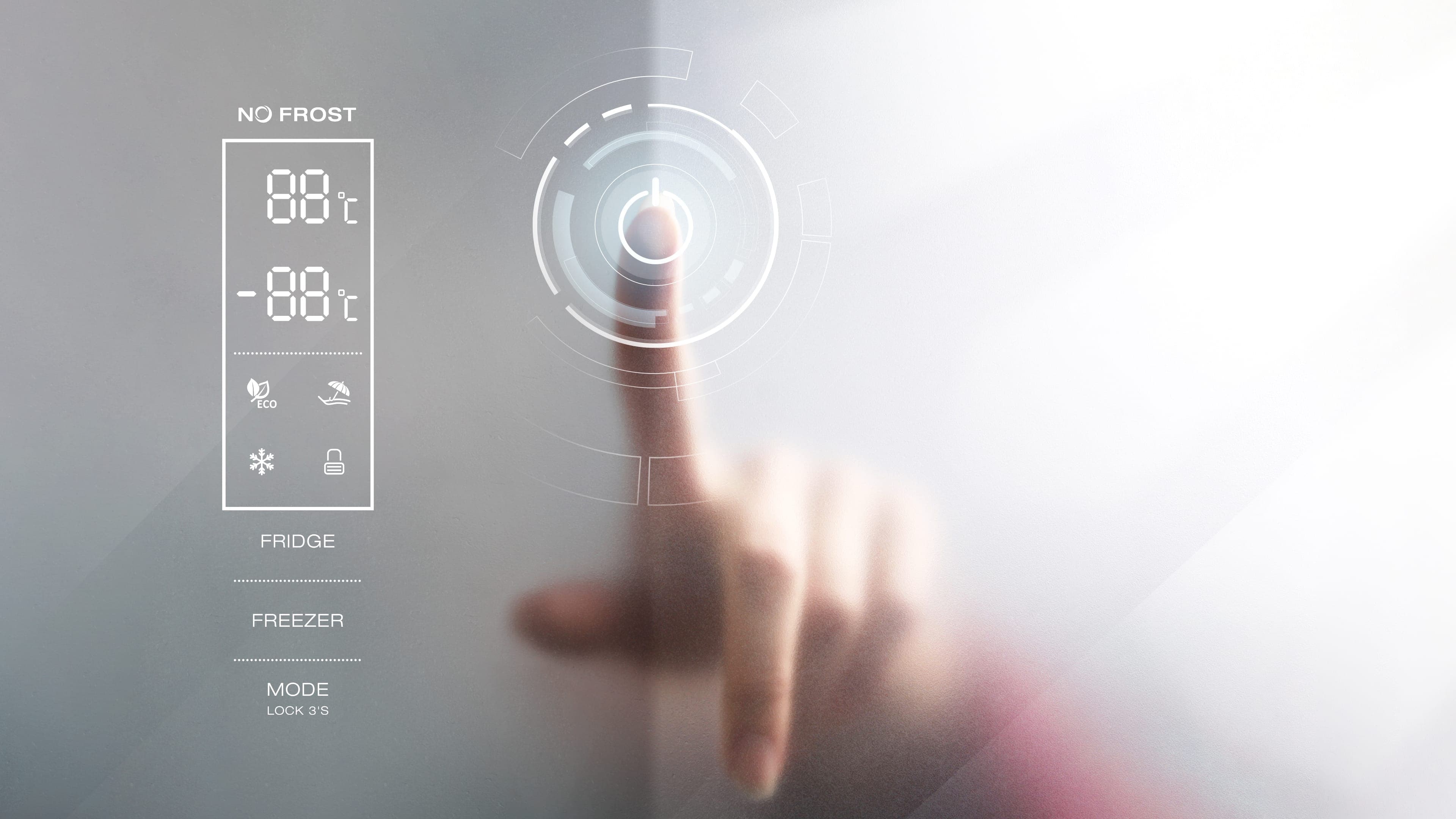 TCL fridge can easy of use without opening the door