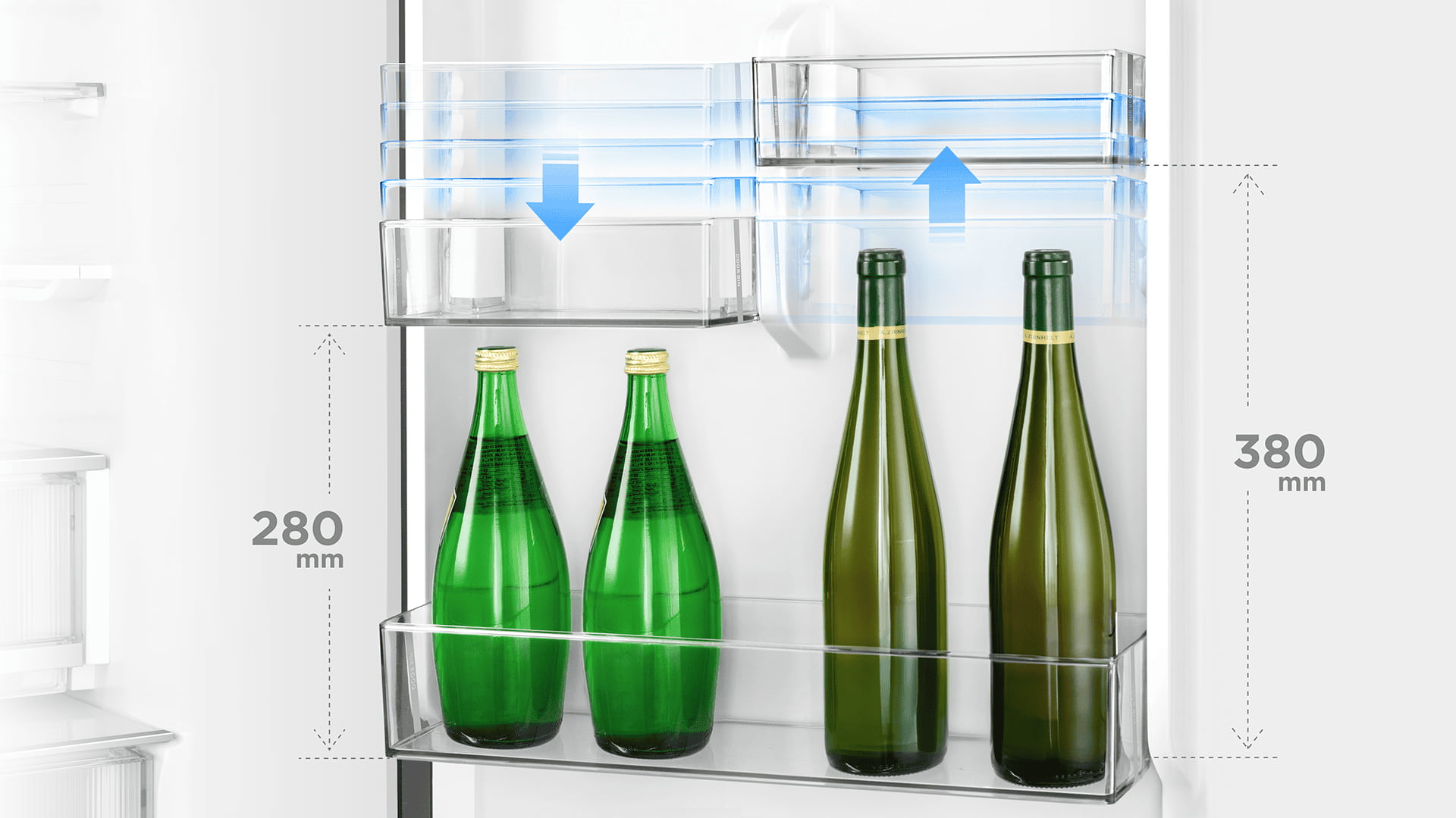 TCL fridge with fexible balcony