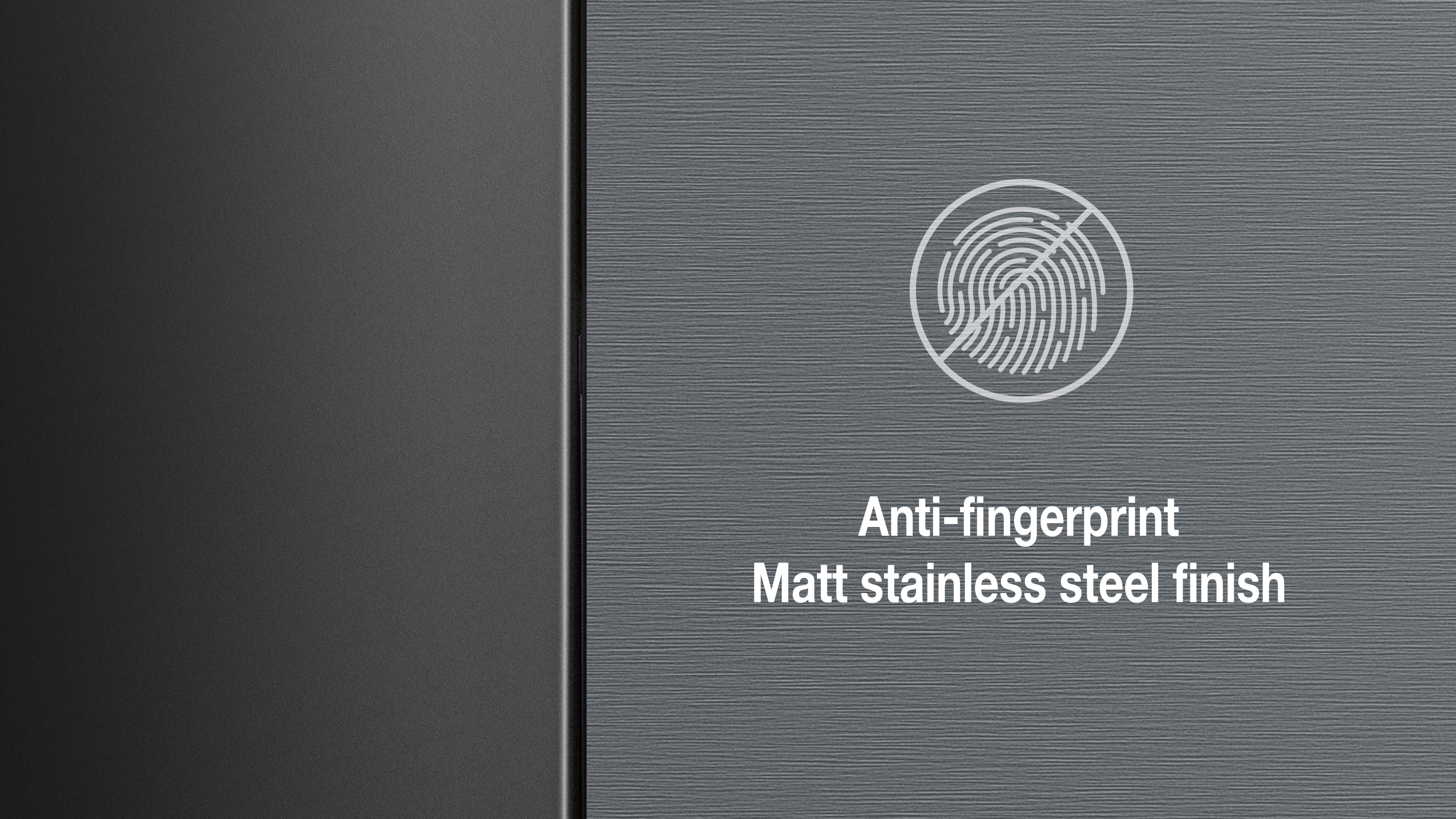 Anti-fingerprint površina sa mat završnicom i izgledom nerđajućeg čelika