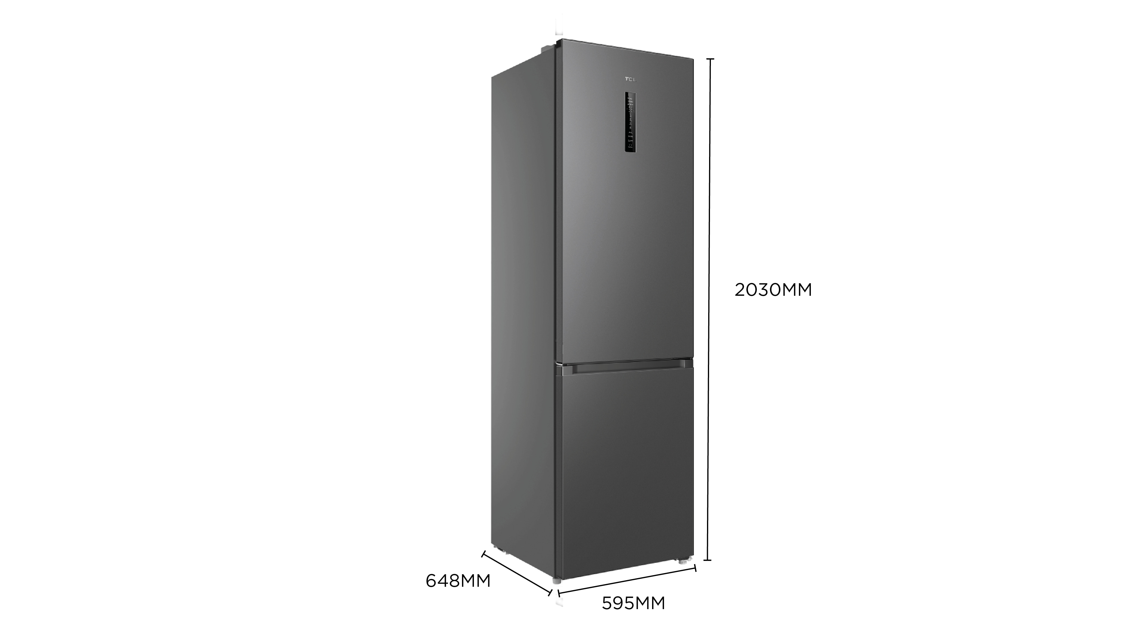 TCL RC340BXE0 Refrigerator Dimensions