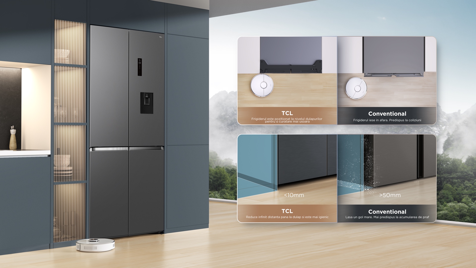 TCL refrigerator adapts to any kitchen decoration