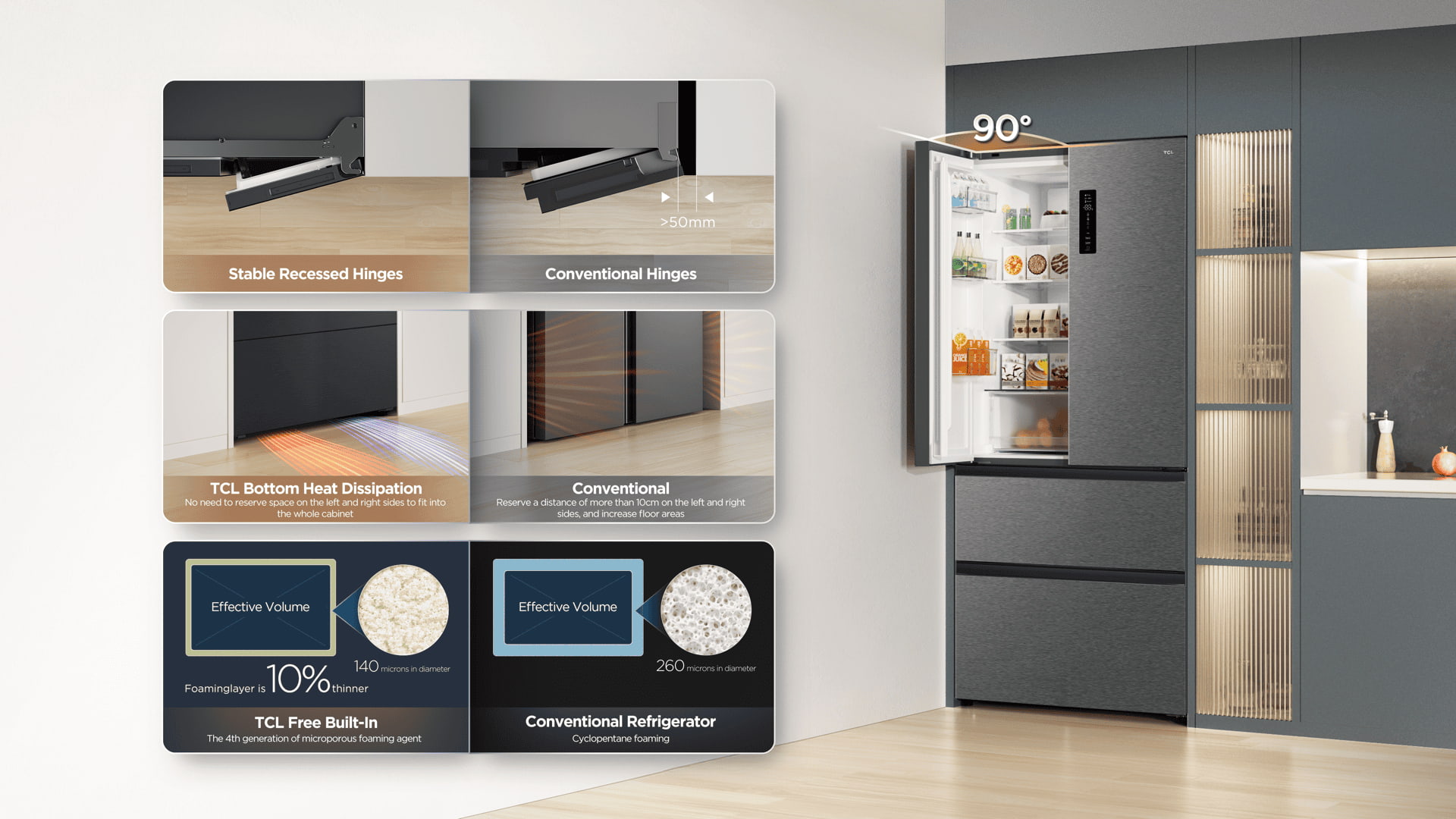 Free Built-In® Refrigerator RC532FXE0 - TCL Europe