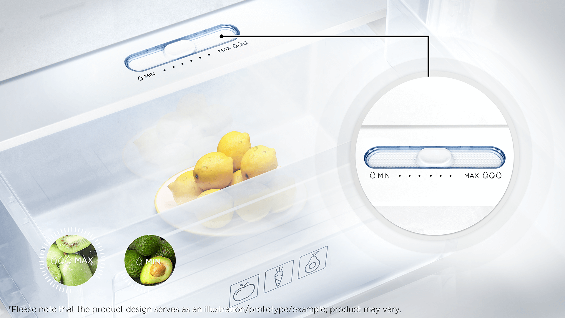 Fresh Box with Humidity Slider