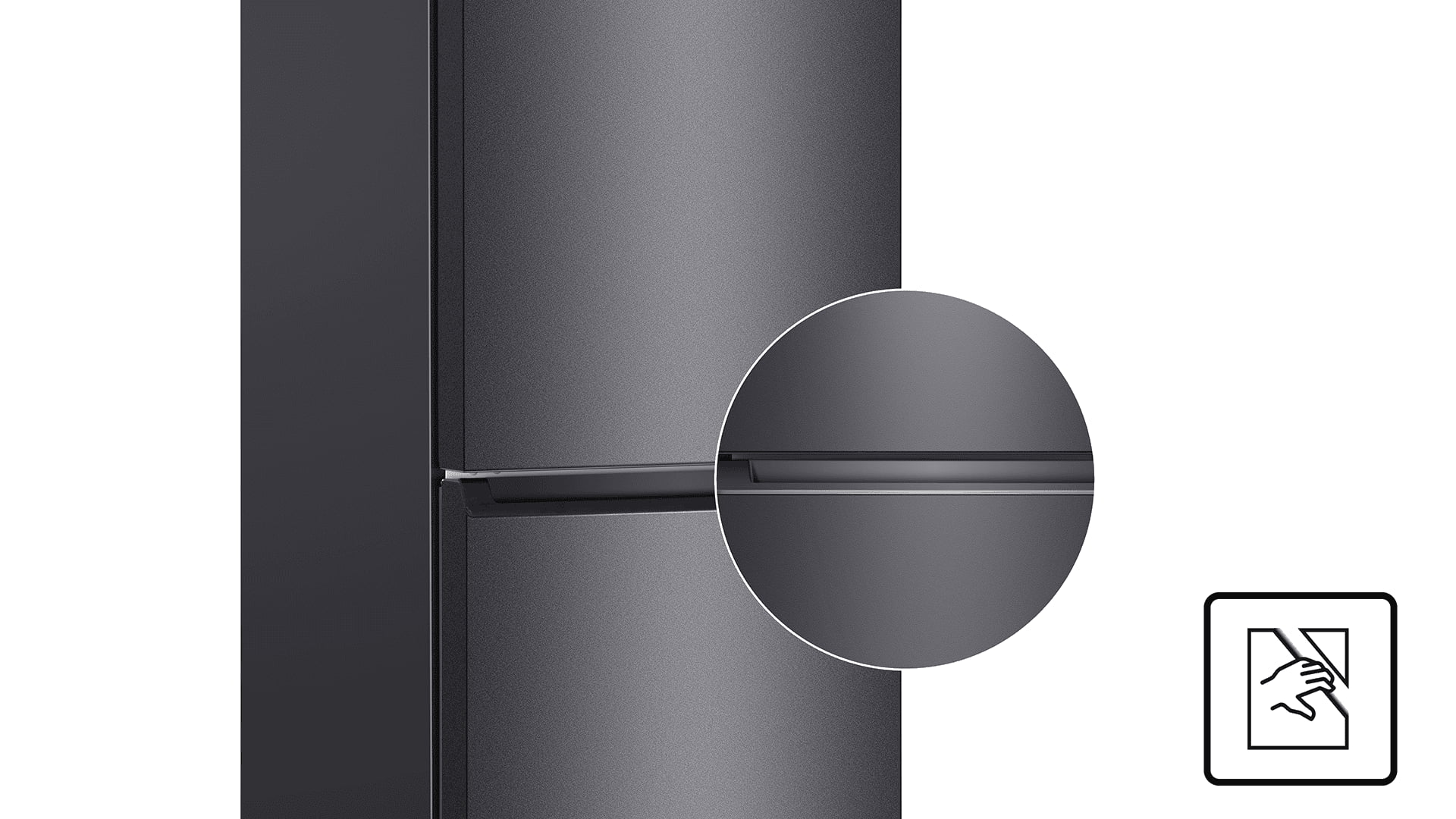 TCL fridge with Recessed Handle
