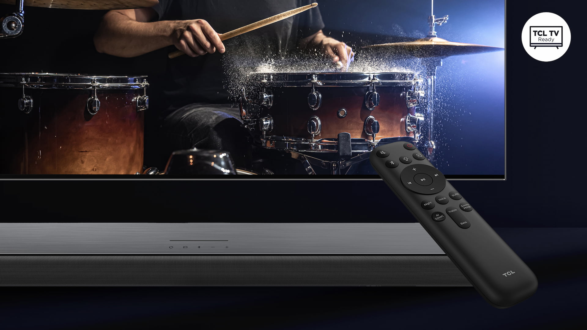 TCL Soundbar S55H 2.1ch Pro remote to control function