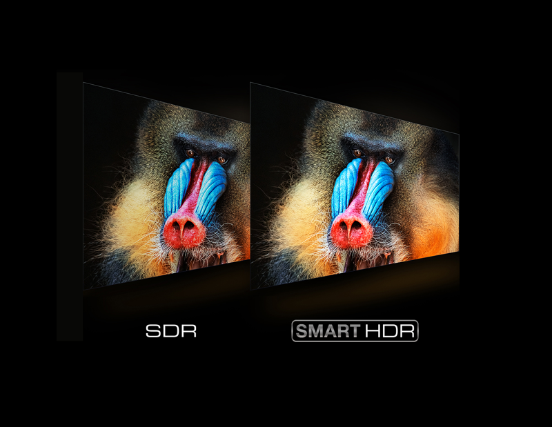 SMART HDR both improves native HDR SMART HDR poboljšava izvorni HDR i pretvara SDR u HDRand converts SDR to HDR.
