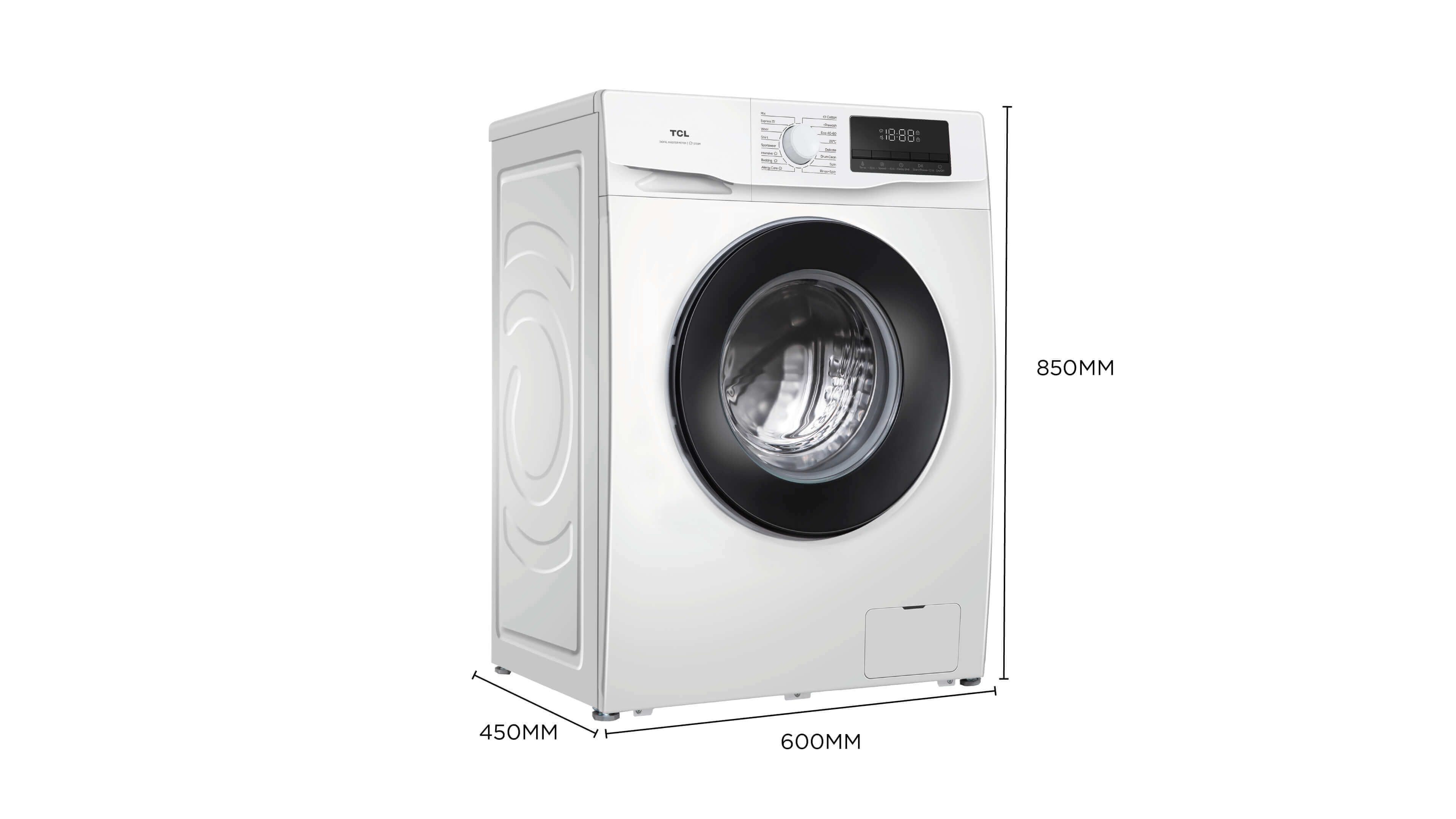 TCL Waching Machine Demension