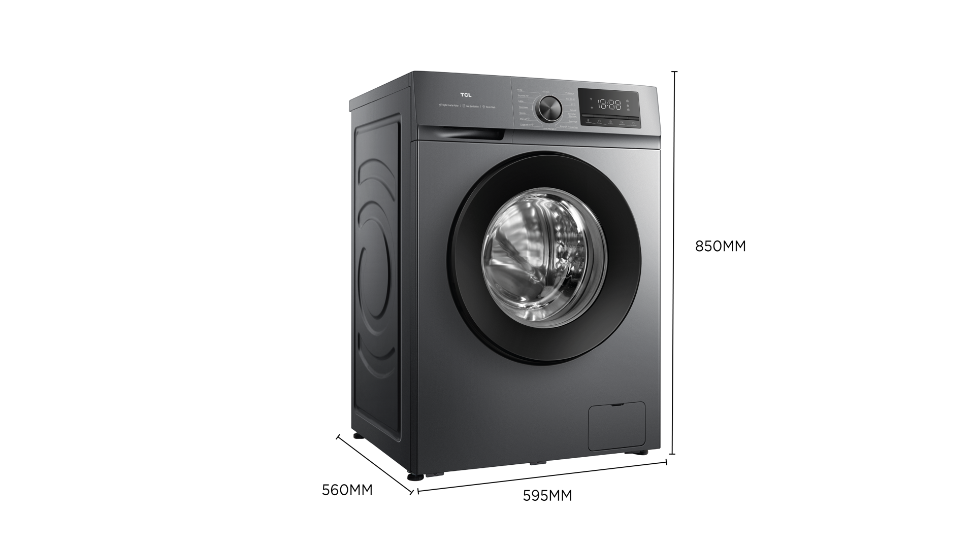 TCL front-loading washing machine‘s dimension