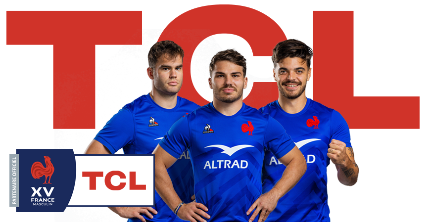 TCL DEVIENT PARTENAIRE OFFICIEL DE LA FEDERATION FRANCAISE DE RUGBY