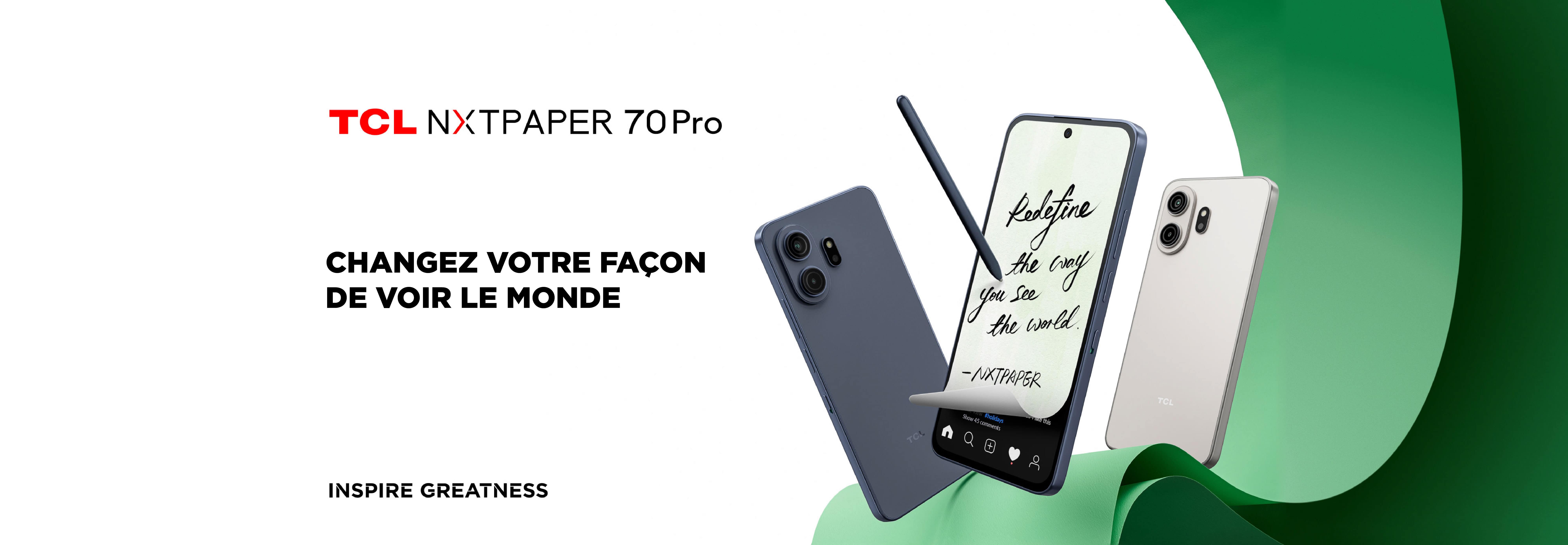 TCL NXTPAPER 70 Pro - 6.9" 120Hz Eye Comfort Smartphone