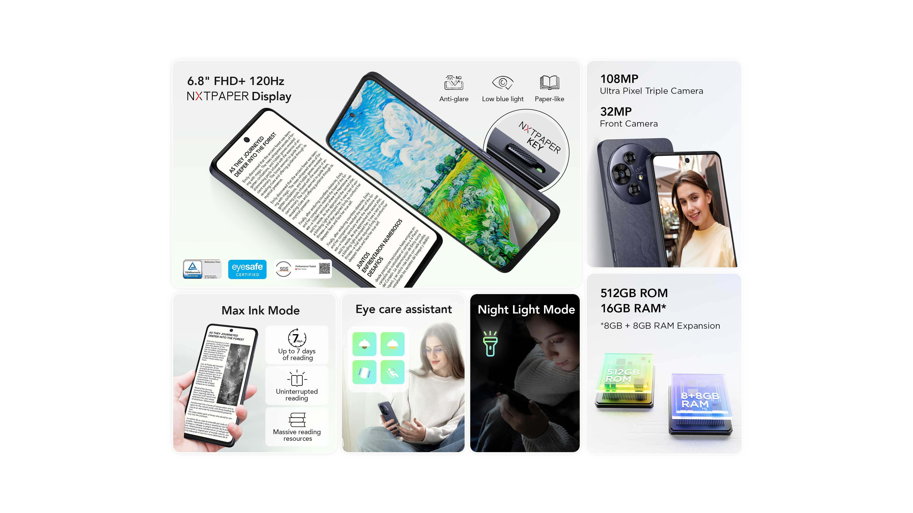 TCL 50 PRO NXTPAPER 5G | Full-color Electronic Paper Display