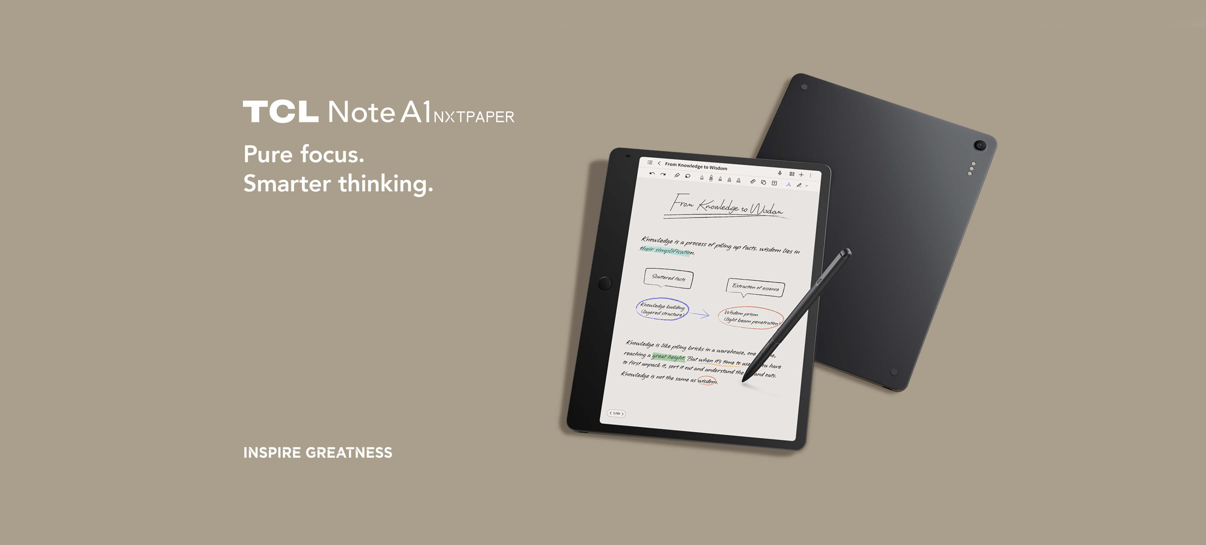 TCL Note A1 NXTPAPER: Paper-like Tablet | TCL Japan