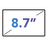 8.7” Compact screen