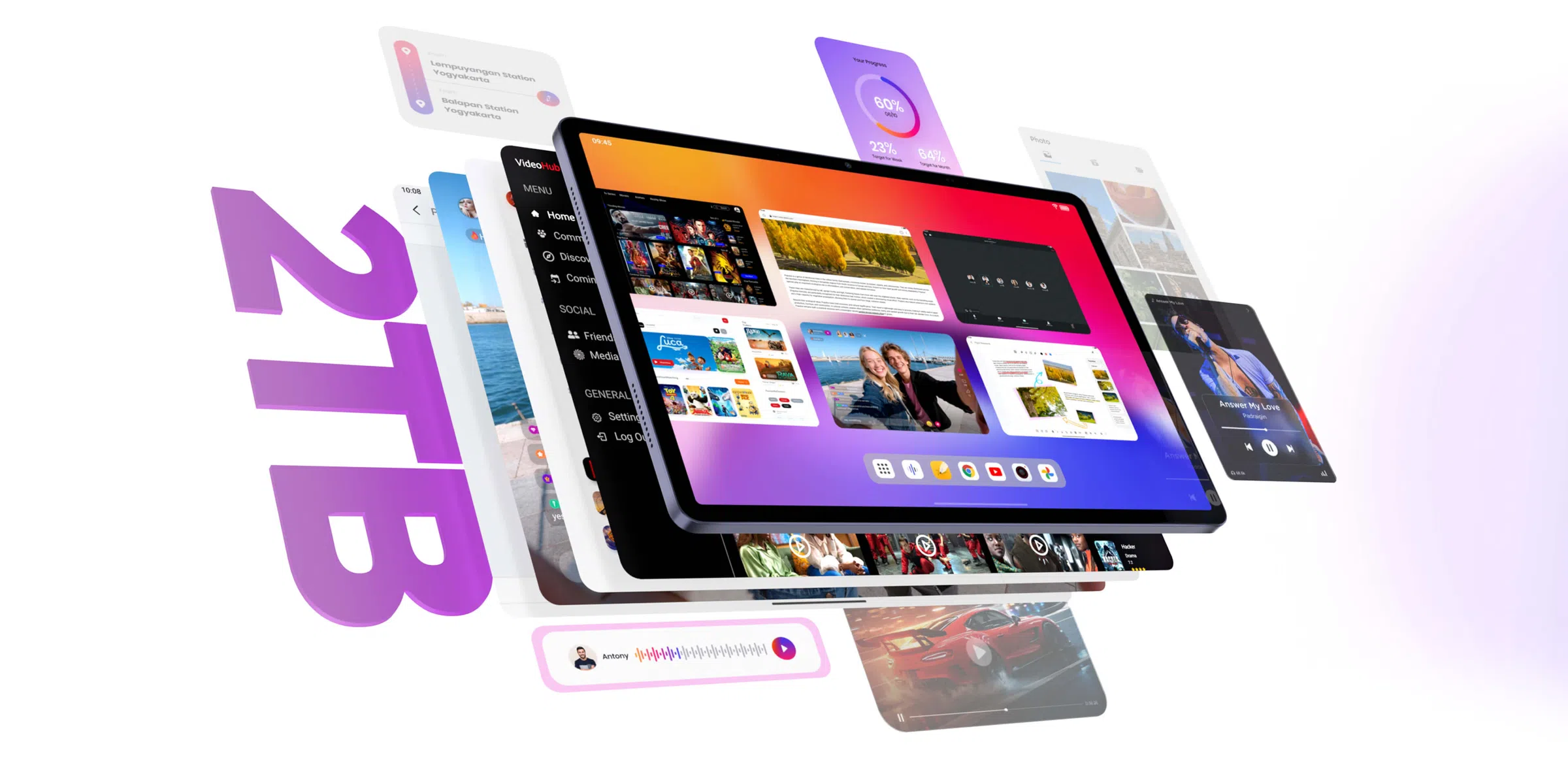 TCL TAB 10 Gen 4 Tablet offers dynamic images on its sharp 10.1" FHD screen
