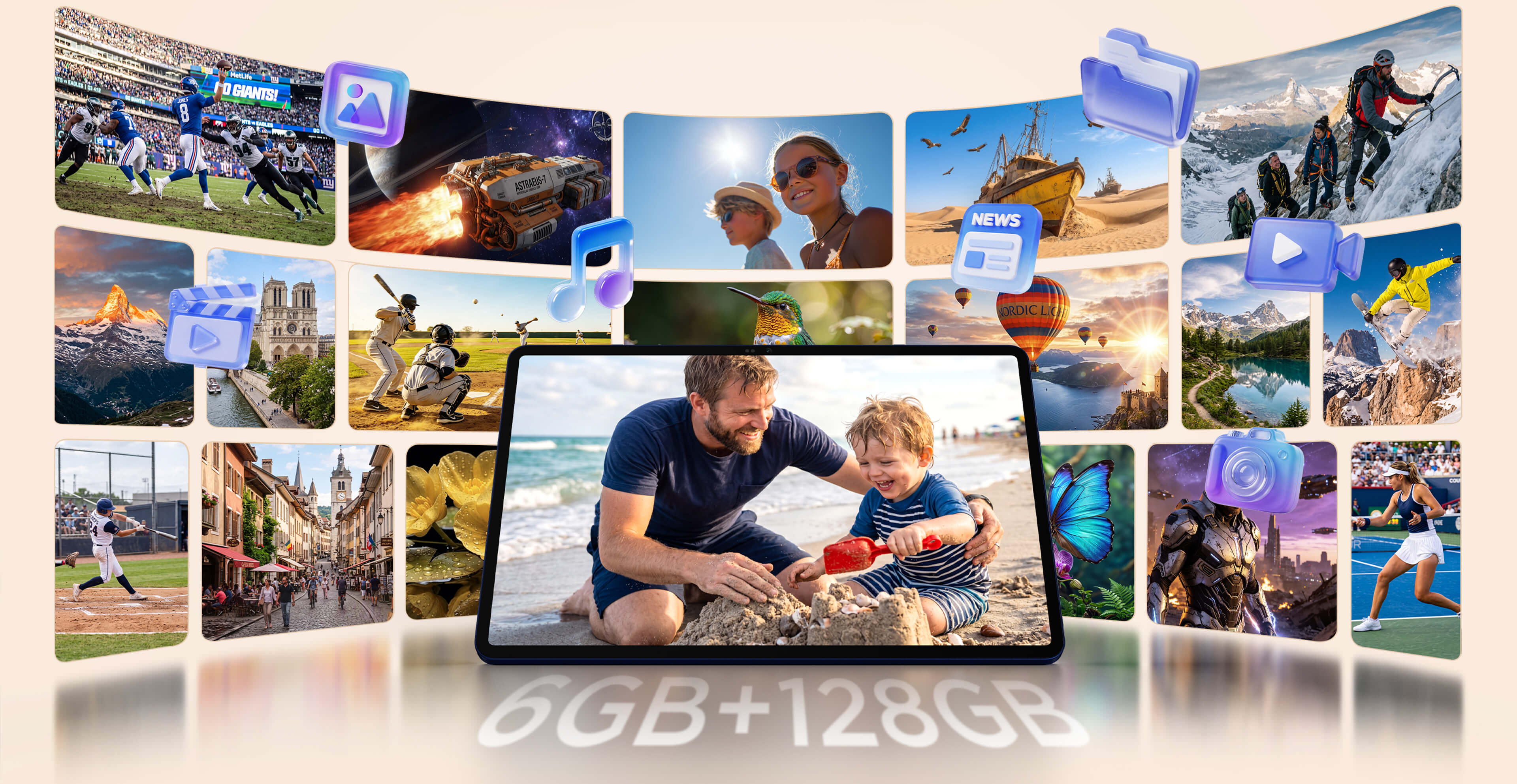 TCL TAB 10 Gen 4 Tablet offers dynamic images on its sharp 10.1"  FHD screen