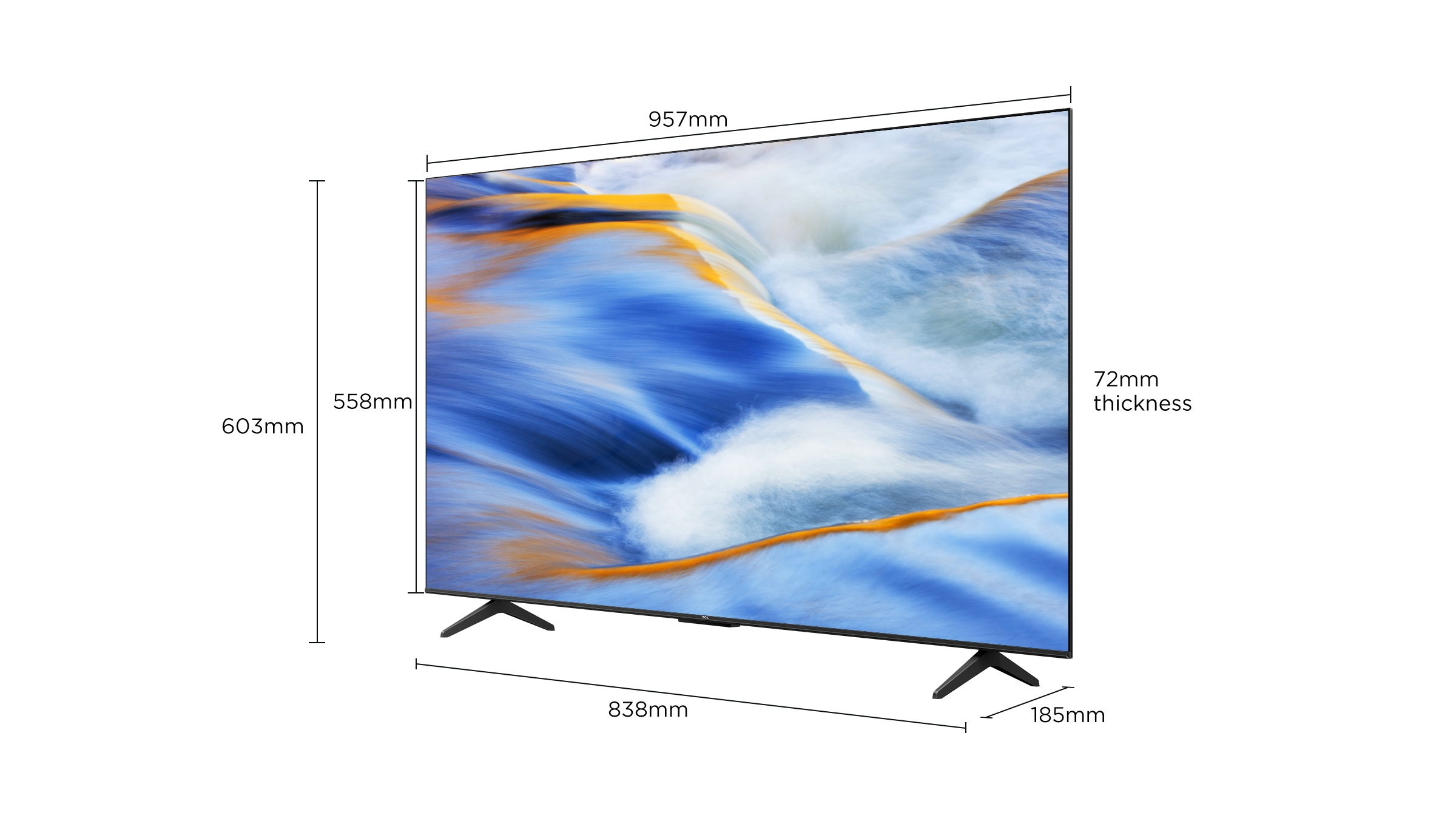 乐竟体育 G60K 4K HDR TV Screen Size 43