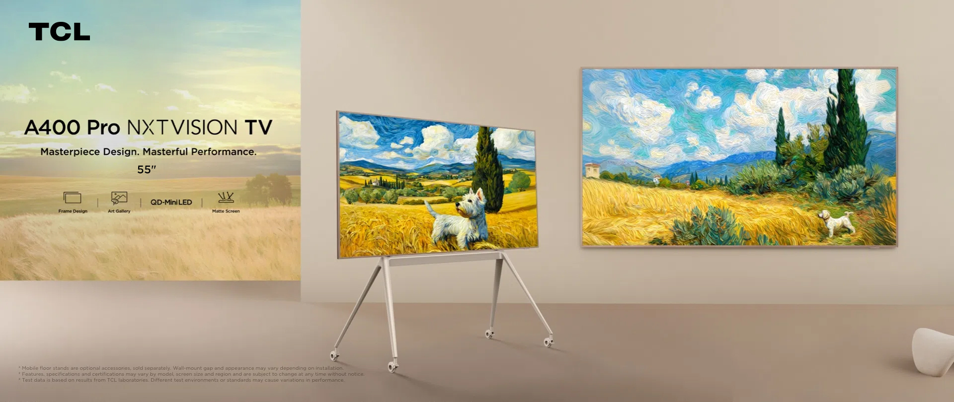TCL A400 Pro NXTVISION TV Key Visual