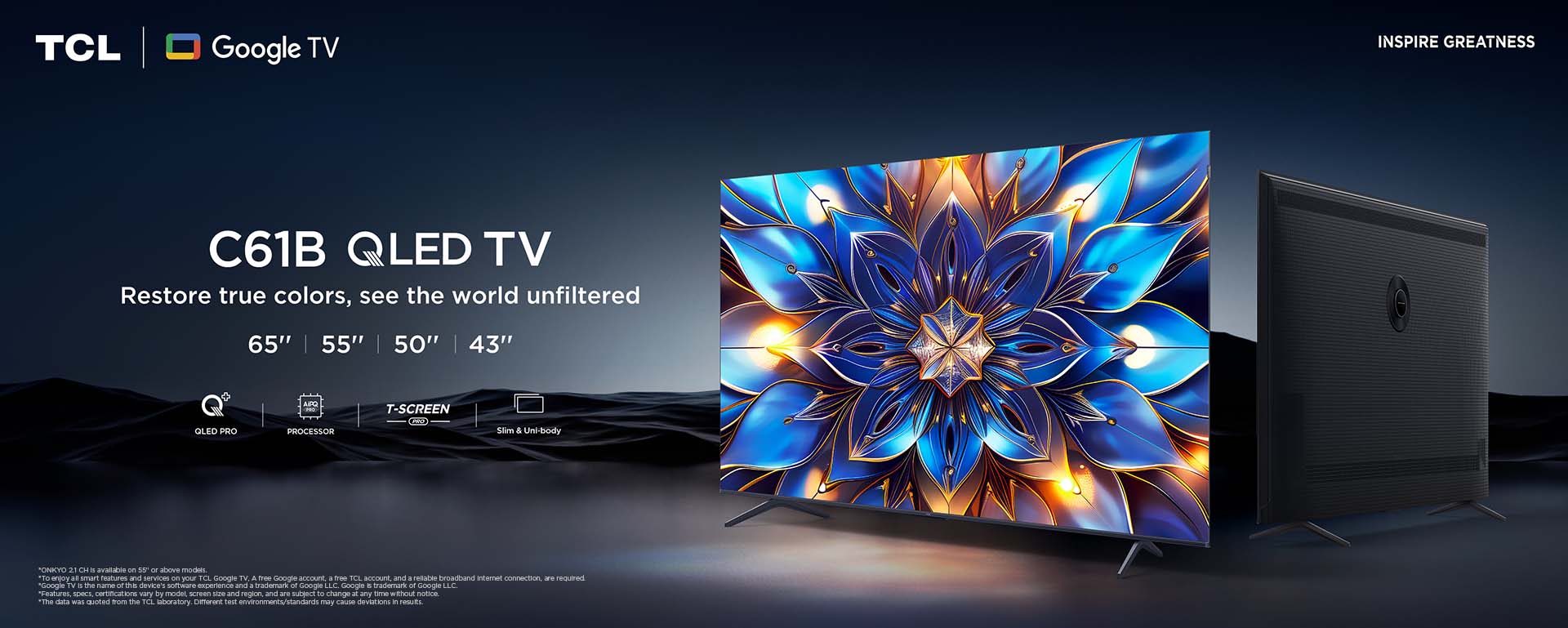 Top banner of  C655 QLED TV 