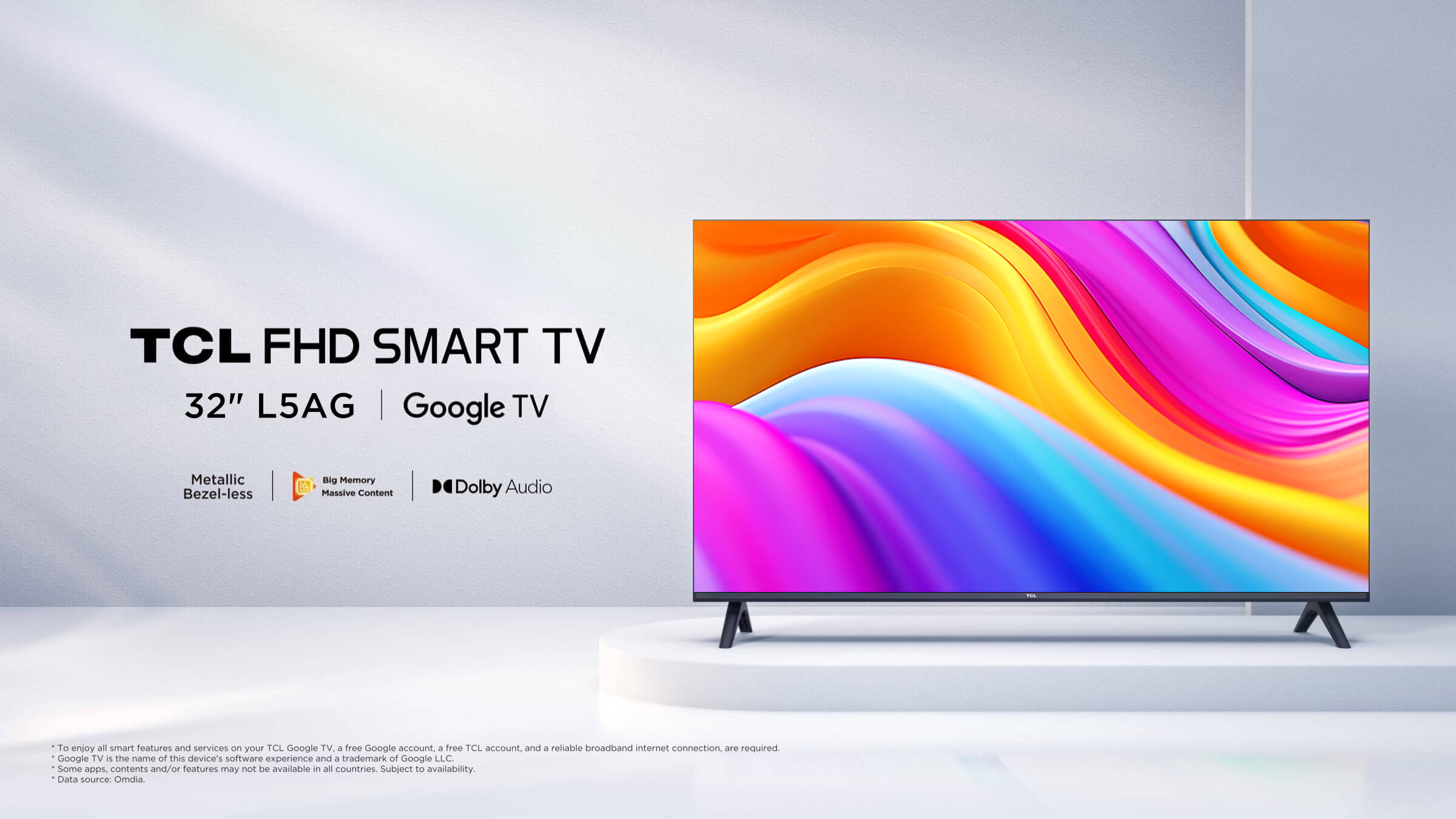 新品TCL  スマート液晶テレビ　 32L5AG TCL 40V型 スマートテレビ 液晶テレビ 40インチ 40型 ティー