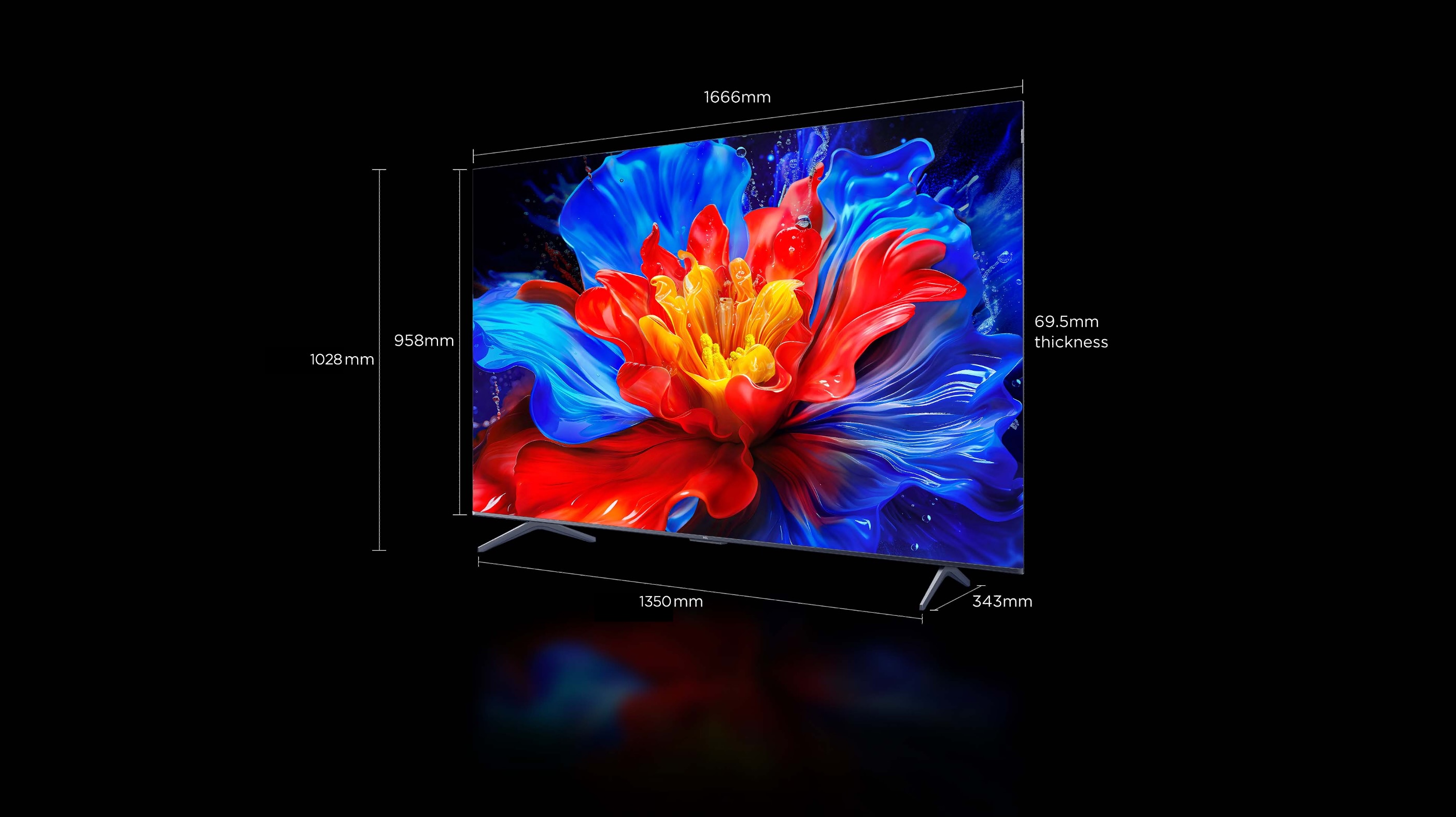 75 inch TCL P6K 4K HDR TV