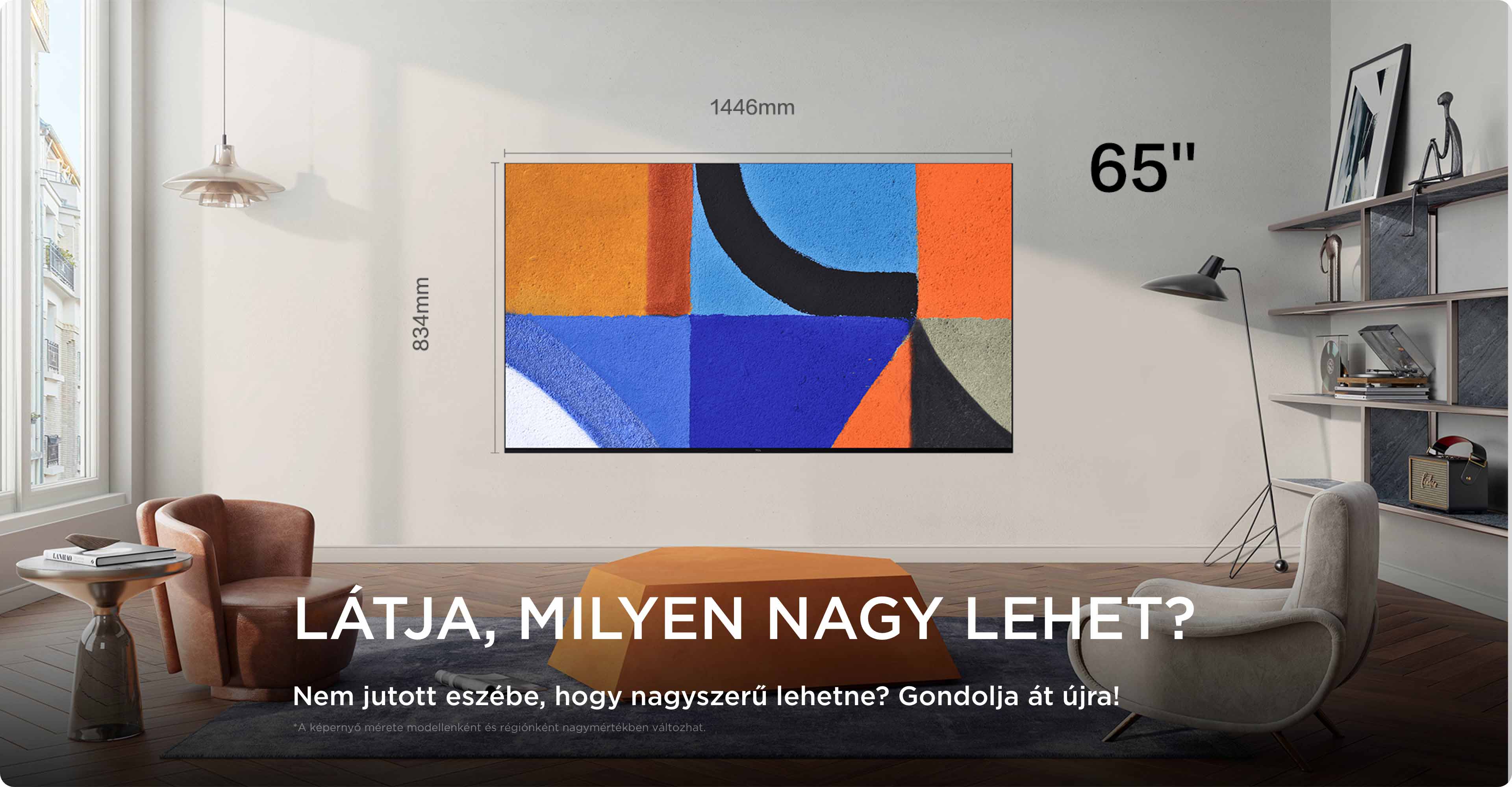 TCL Big TV Screen Size 