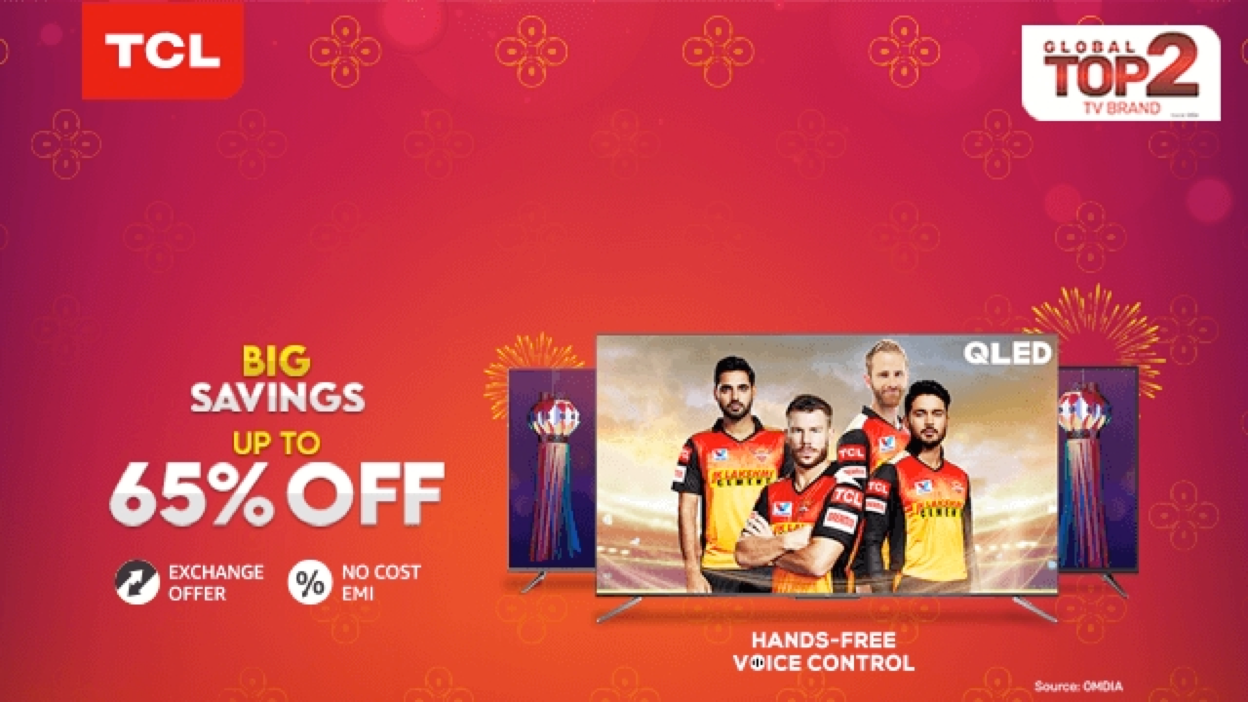 TCL Announces Exciting deals on Amazon Great Indian Festival 2020: Offers up to 65% Discount on the Product MRP