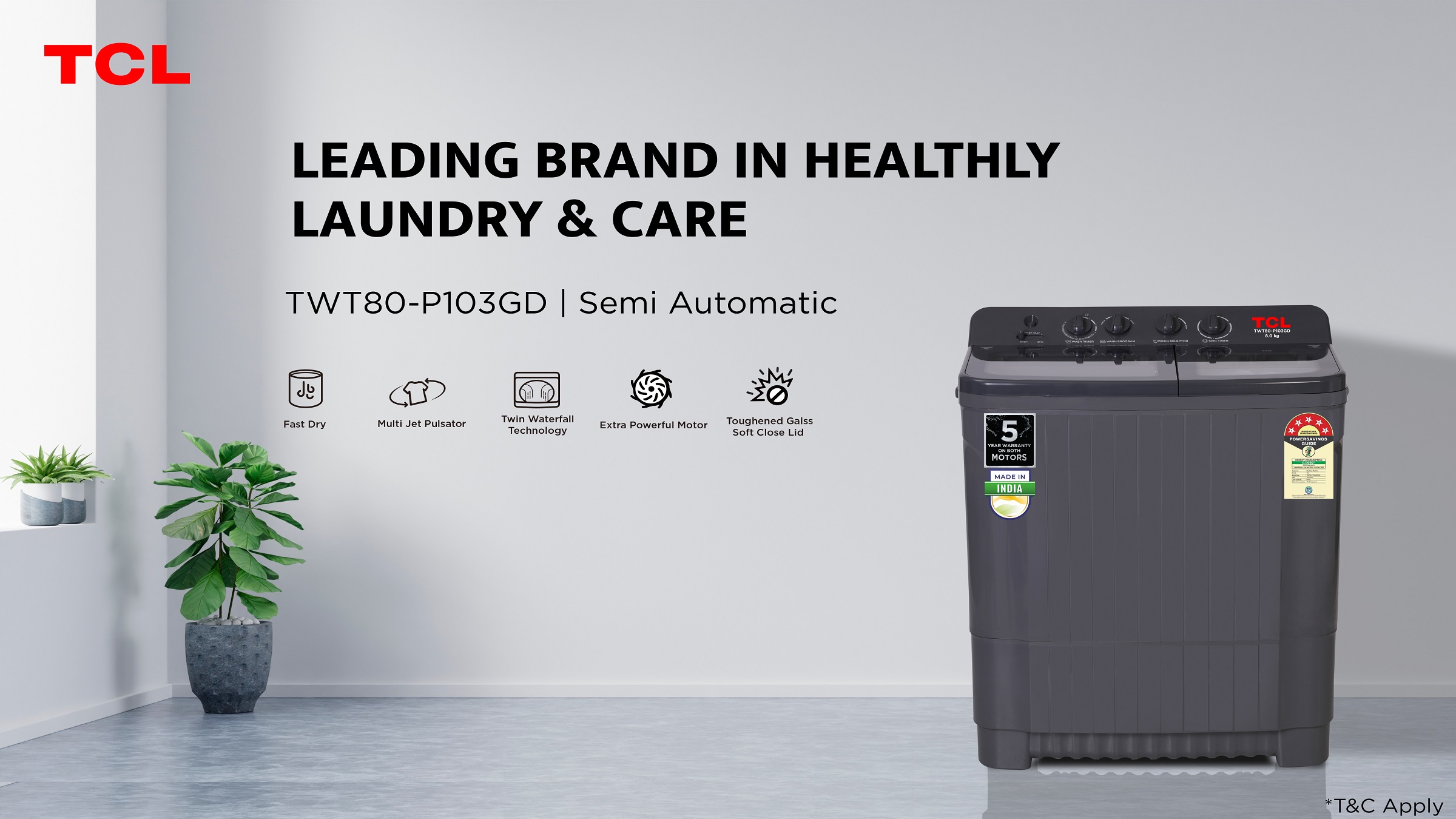 Washing Machine-8.0KG Semi Automatic Washing Machine 8.0KG Semi