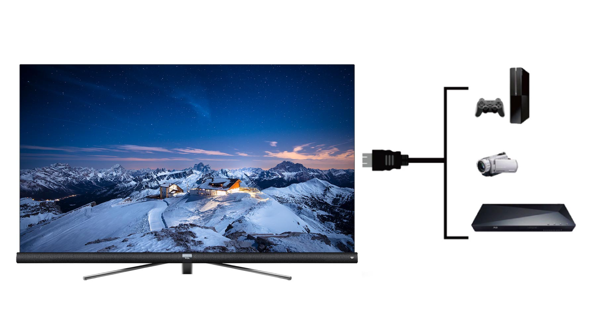 65型 4K 液晶テレビ JBLサウンドバー搭載 TCL