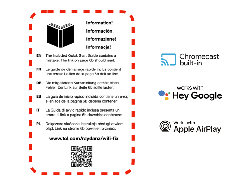 no sticker on your RAY·DANZ packaging