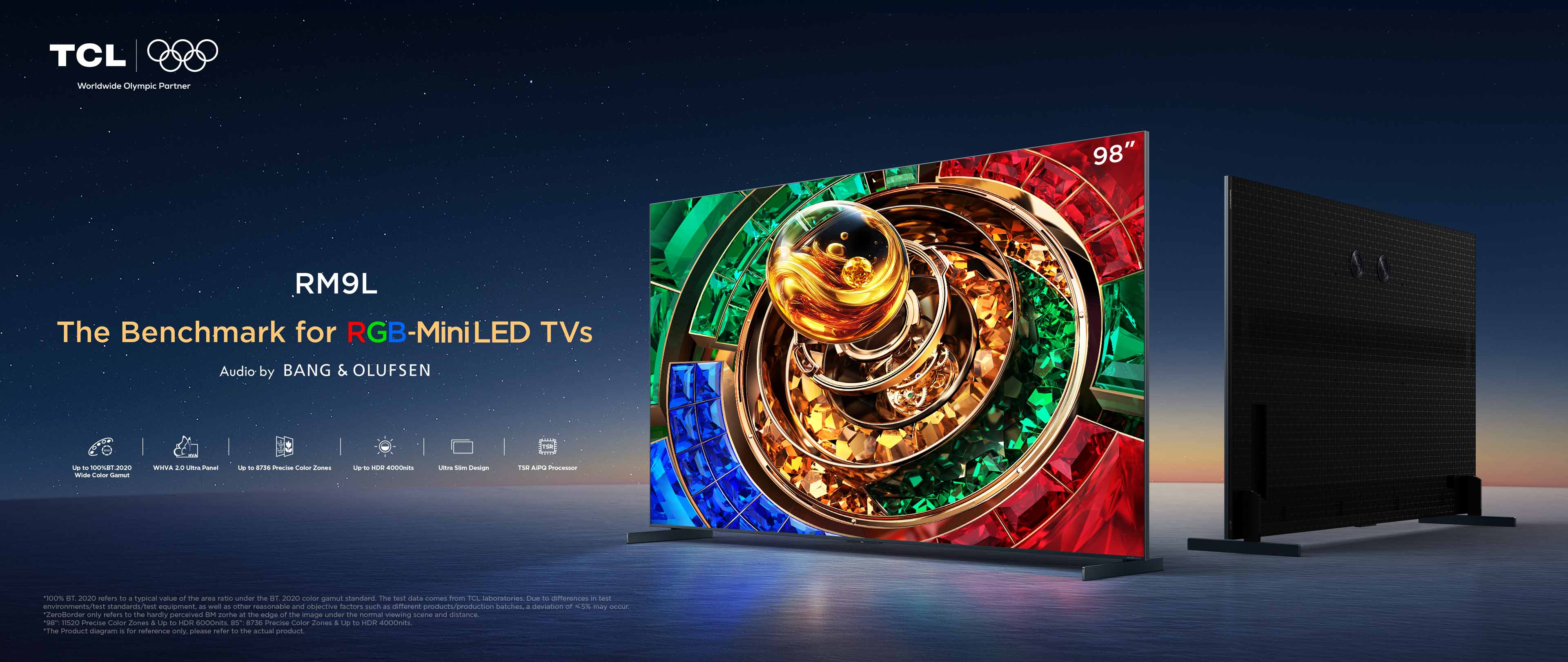 乐竟体育 RM9L RGB-Mini LED TV - The Benchmark for RGB-Mini LED TV